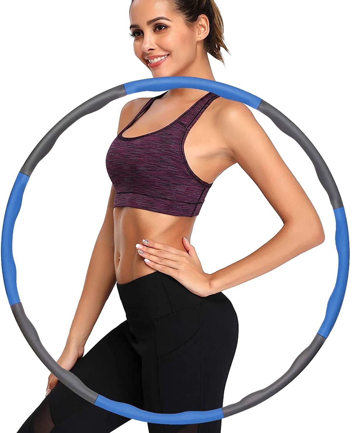 Hula Hoop Reifen 1,0 kg Fitnessreifen Gewichtsreduktion Massage 28" 32" 38" inch 