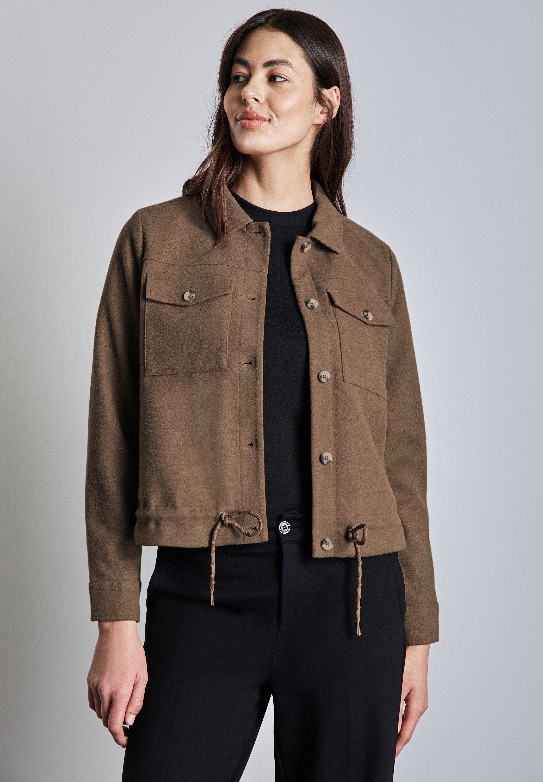 STREET ONE Kurzjacke mit Tunnelzug am günstig online kaufen