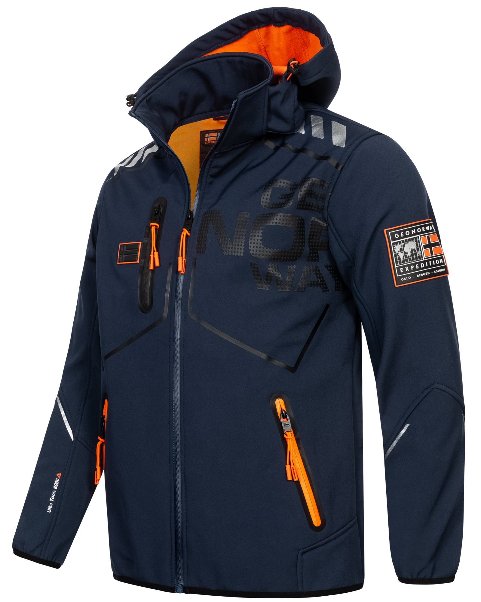 Geographical Norway Softshelljacke Herbst Frühlings Jacke Softshell Jacke Outdoor Regen Übergangs Jacke