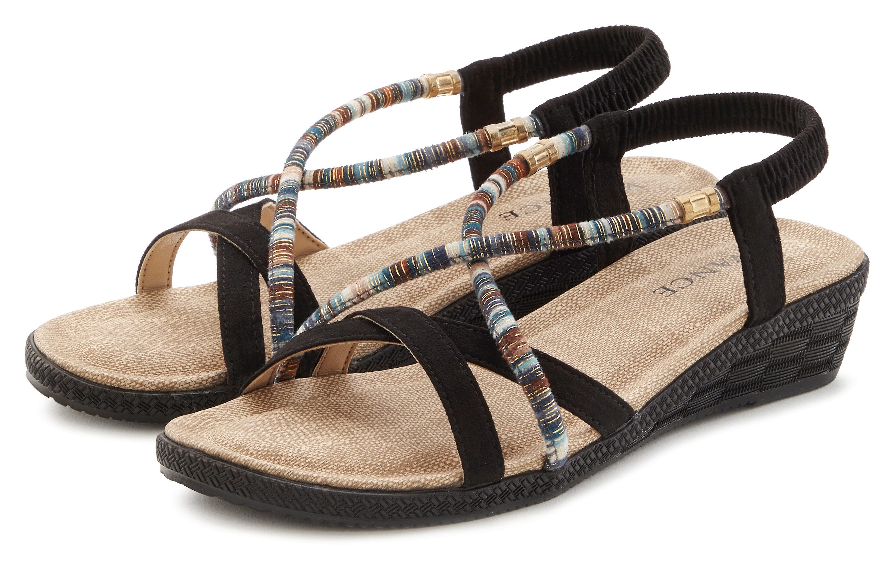 Vivance Sommerschuh Sandale mit dezenten Schmuckelementen, günstig online kaufen