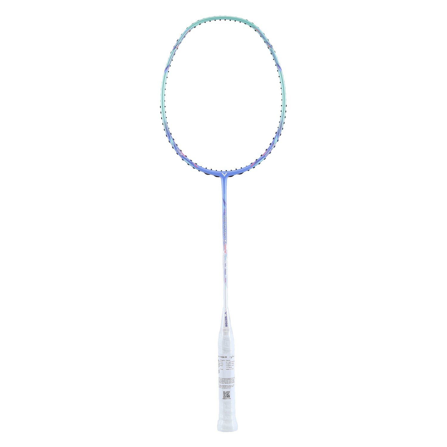 VICTOR Badmintonschläger Thruster K 100 M hellblau - unbesaitet