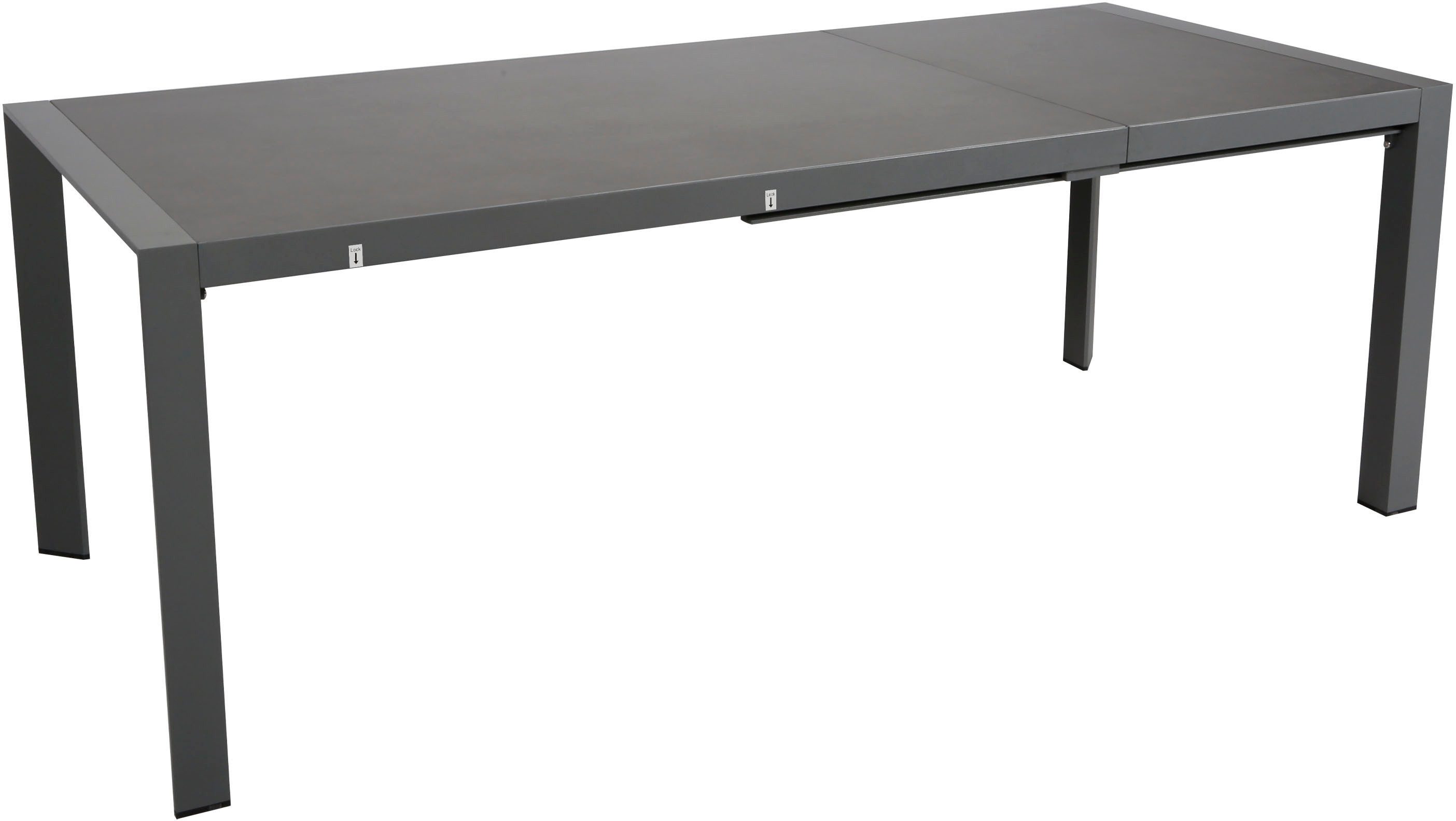 KONIFERA Garten-Essgruppe Menton, (Set, 17-tlg., 8x Sessel, 8x Auflagen, 1x Tisch), bestehend aus 8 Stühlen, 8 Sitzauflagen und 1 Tisch