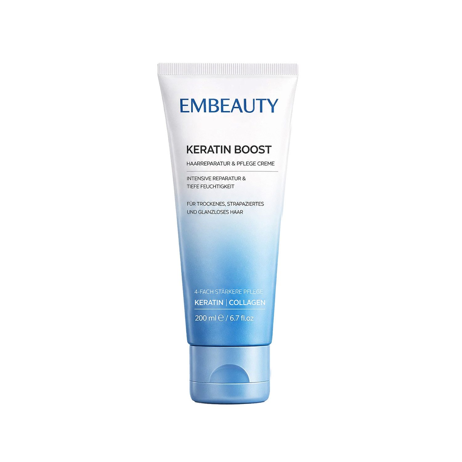 EMBEAUTY Haarcreme Keratin Boost Haarpflegecreme mit Keratin & Kollagen – 200 ml