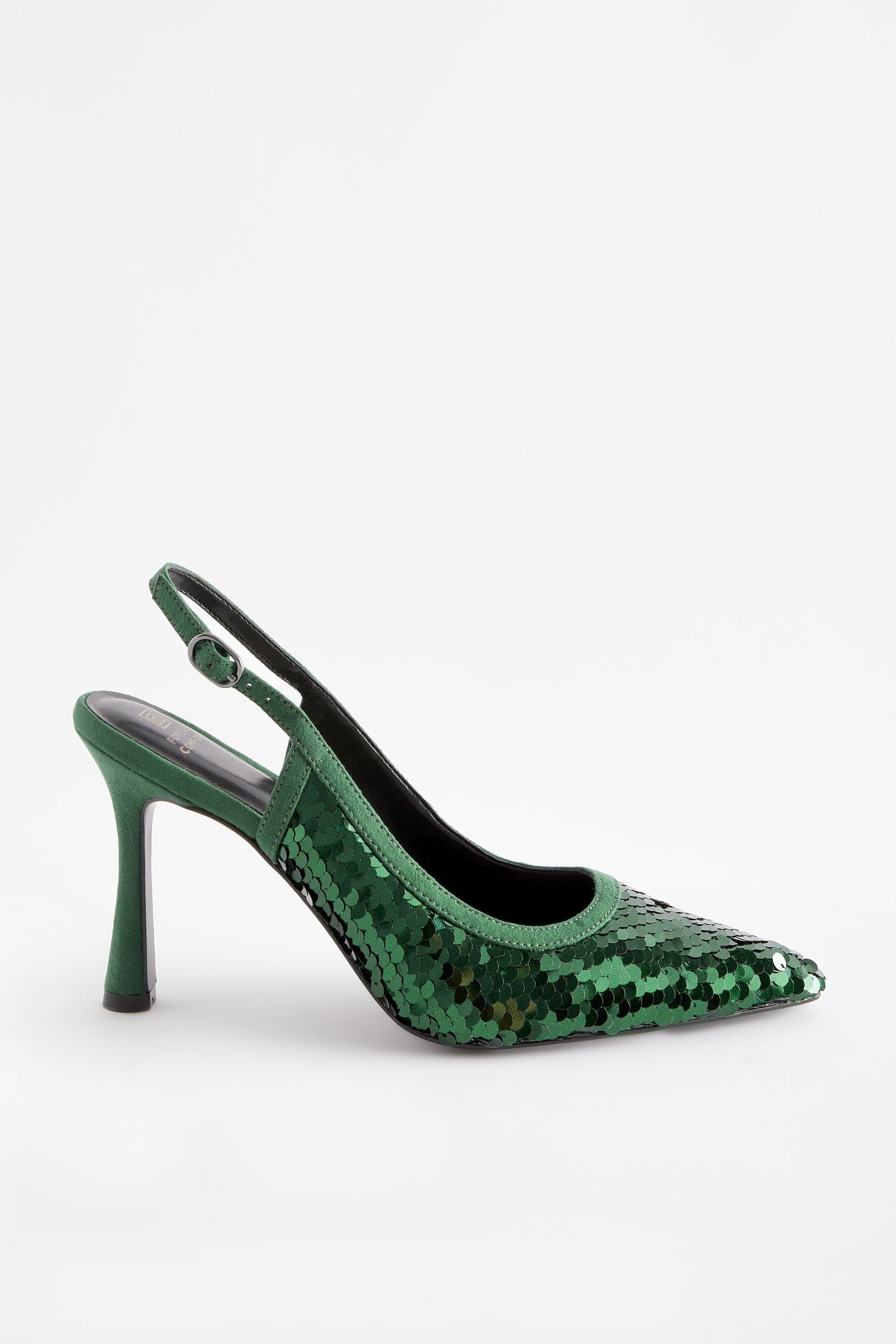 Next Forever Comfort Slingback-Schuhe mit Pailletten Slingpumps (1-tlg) Green