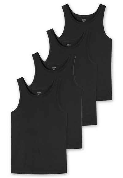 uncover by SCHIESSER Unterhemd 4er Pack Basic (Spar-Set, 4-St) Unterhemd / Tanktop - Baumwolle - Unterhemden mit perfekter Passform