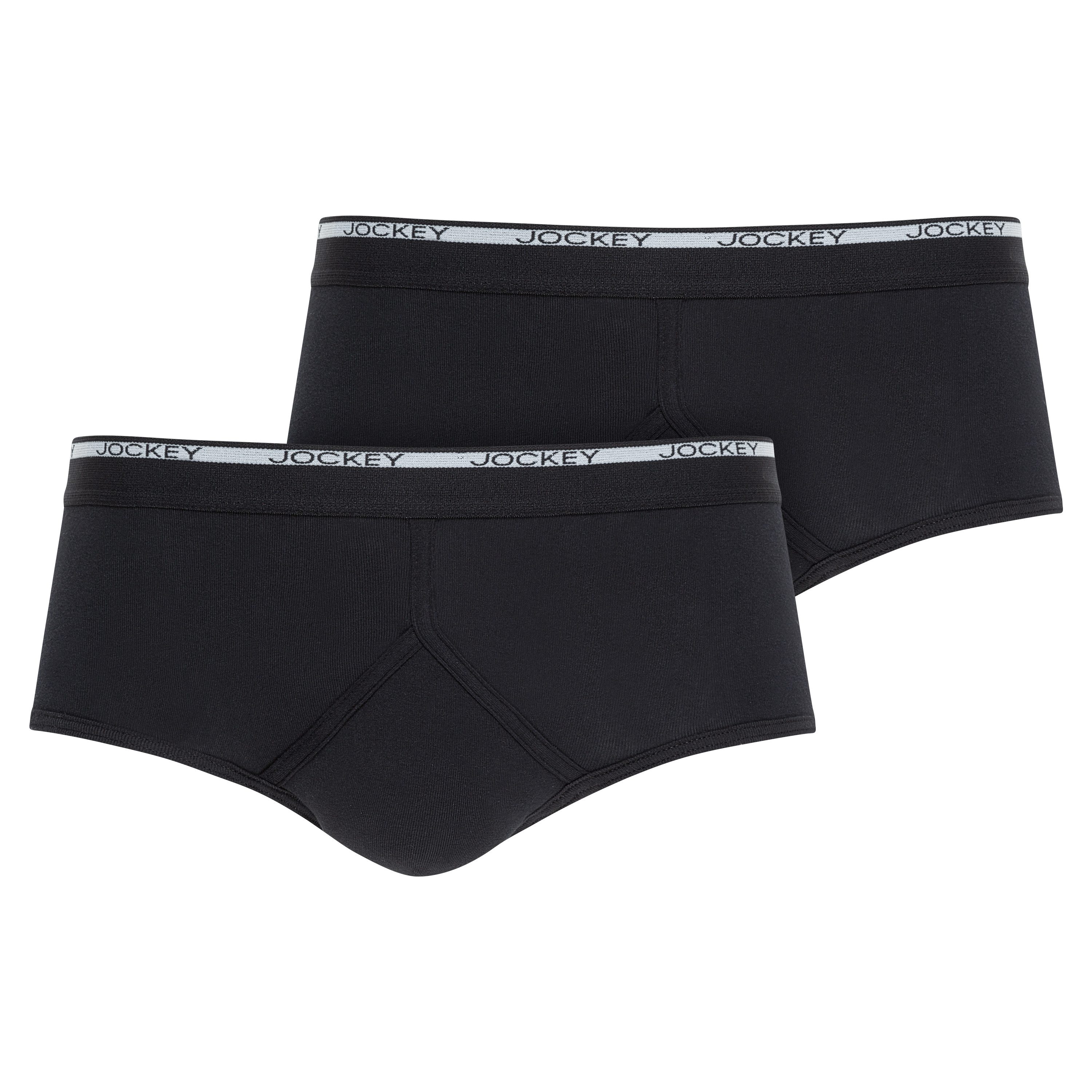 Jockey Slip Modern Classic 1850 (2er Pack) (2er Pack) mit Eingriff, atmungsaktiv, Stretchbund