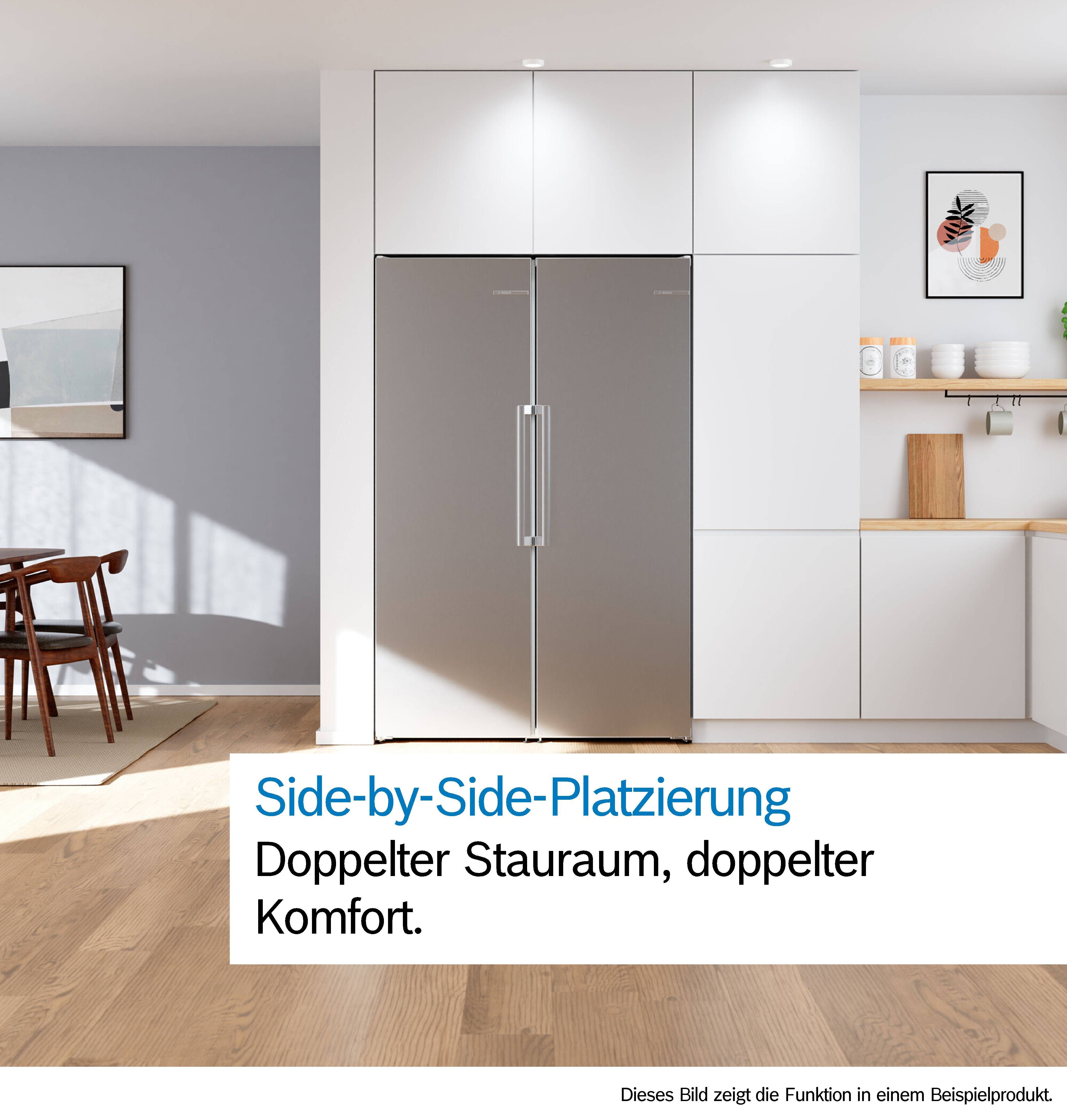 BOSCH Gefrierschrank Serie 4 GSN36VLCG, 186,2 cm hoch, 59,5 cm breit, Nie wieder abtauen mit leisem No Frost Gefrierschrank.