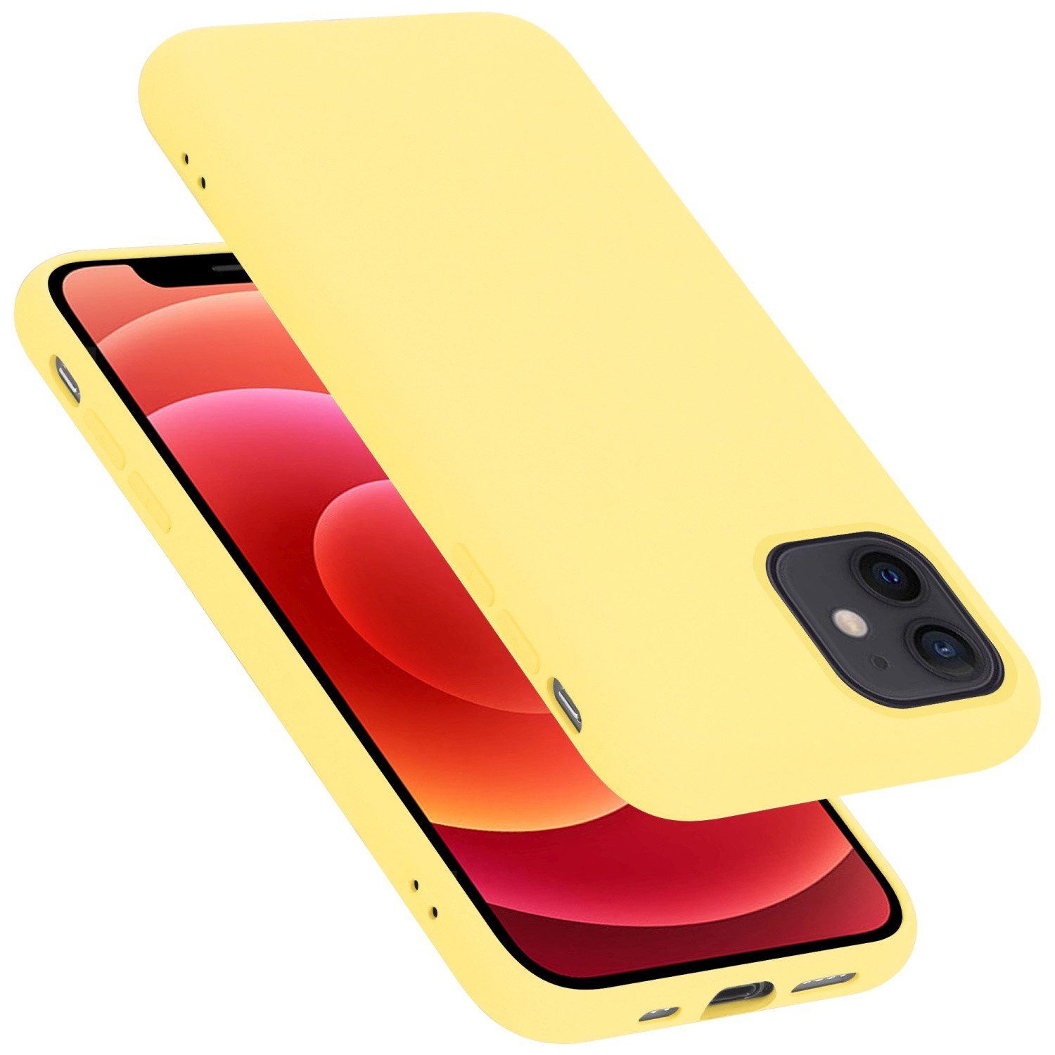 Cadorabo Handyhülle für iPhone 12 MINI Hülle Apple iPhone 12 MINI, Flexible Hülle TPU Silikon Schutzhülle Back Cover Case