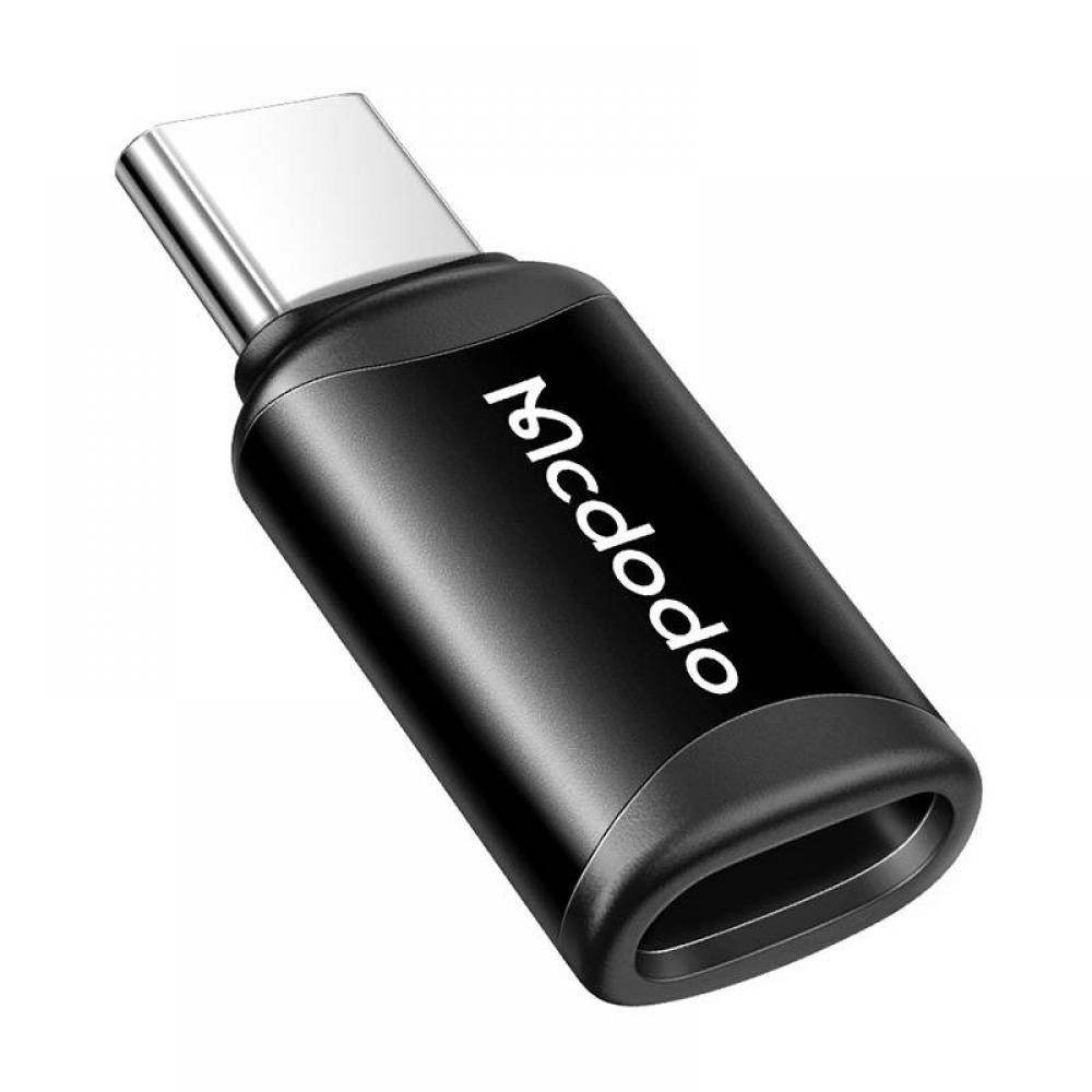 Mcdodo OT-7700, Lightning zu USB-C Adapter, schwarz Lightningkabel