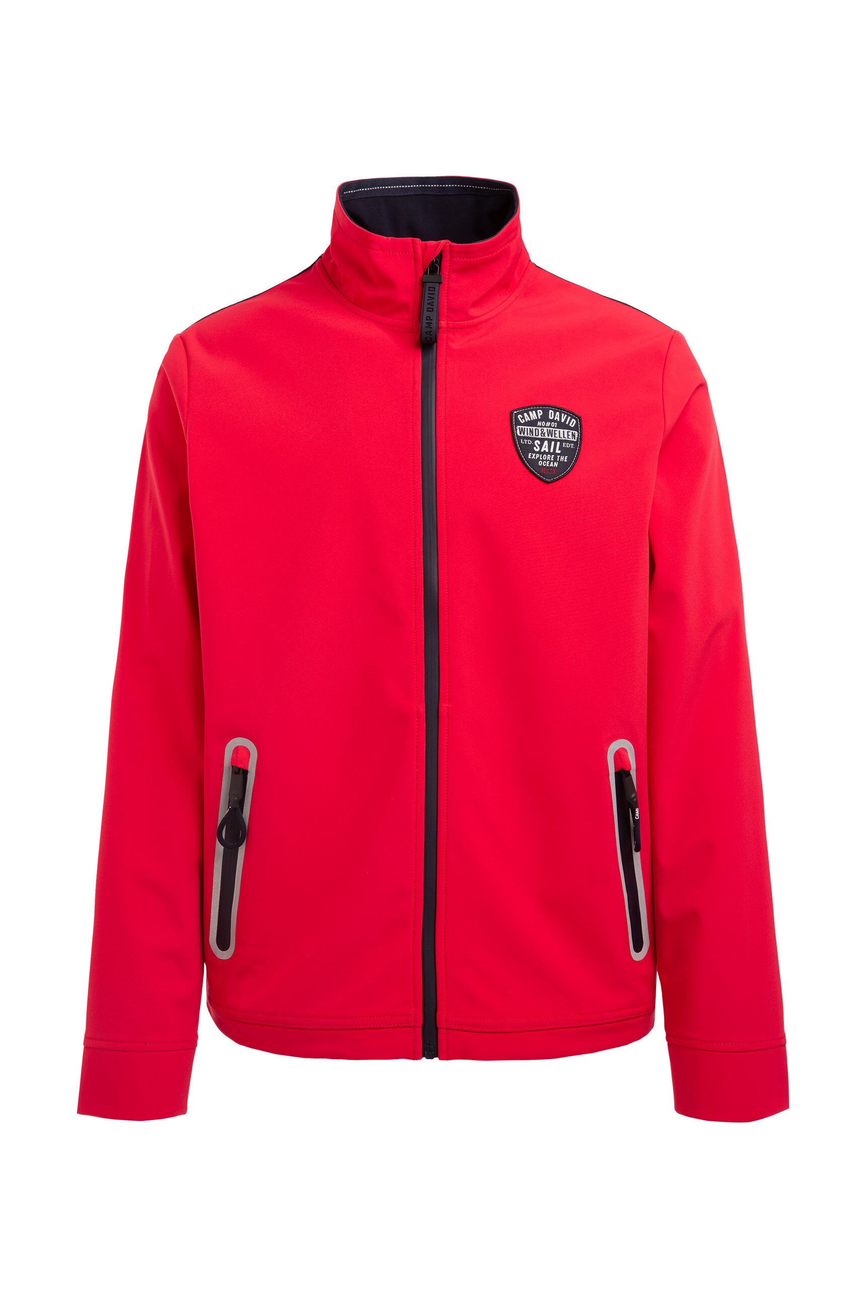 CAMP DAVID Softshelljacke mit verstellbarem Gummizug im Saum