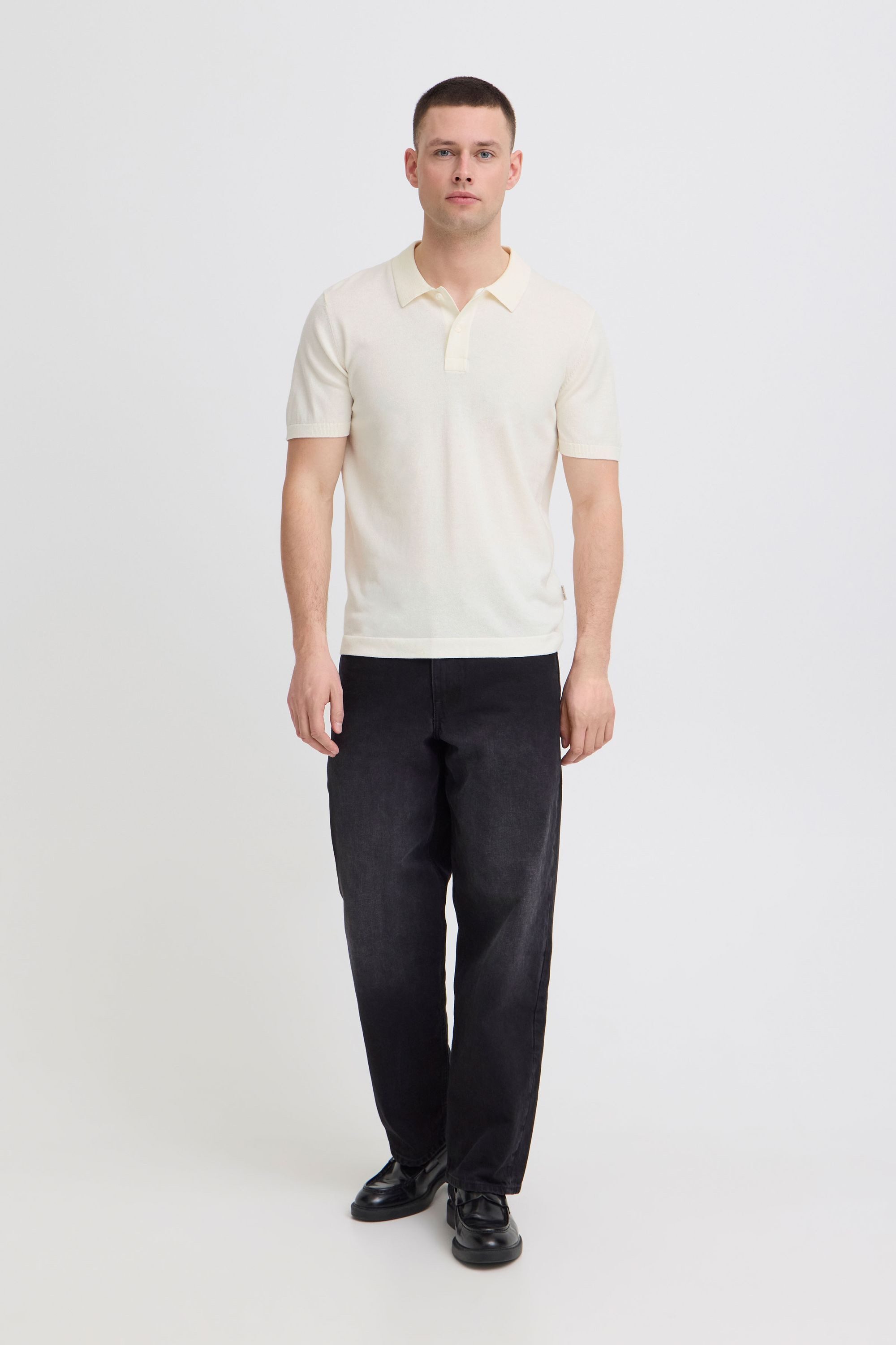 Blend Poloshirt BHDao Polo (1-tlg) Feingestricktes Poloshirt mit kurzer Knopfleiste