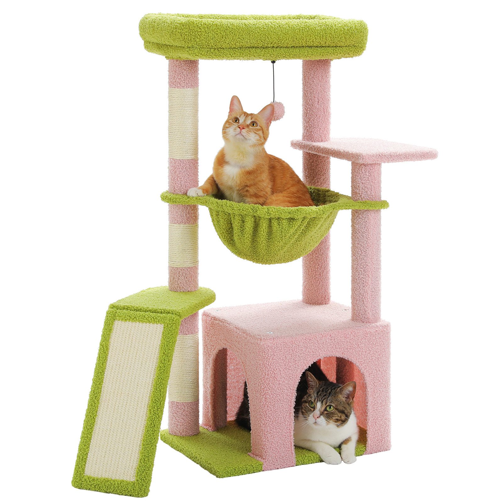 PAWZ Road Kratzbaum Kaktus-Katzenbaum für Hauskatzen 90 cm, mit großer Höhl günstig online kaufen