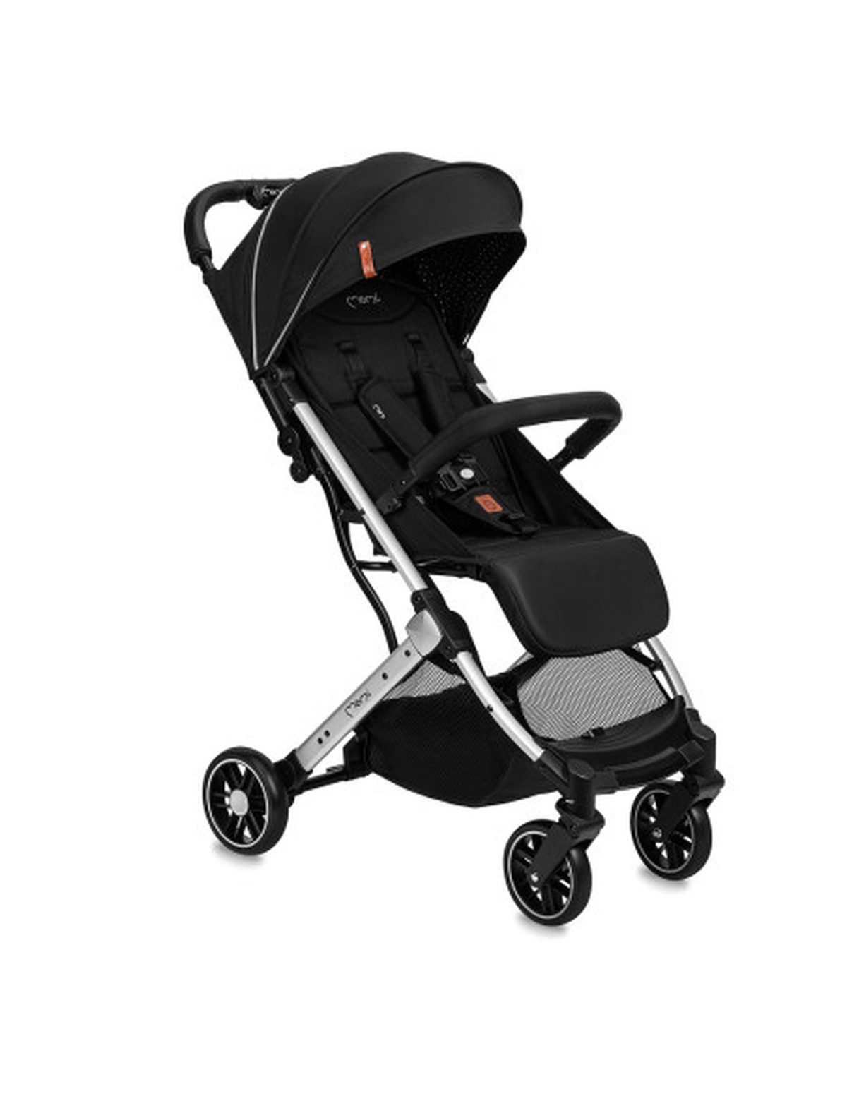 MoMi Kinder-Buggy MoMi ESTELLE LIGHT Buggy in Schwarz - leicht, wendig, kompakt, sicher, 4-Rad-Federung, abnehmbarer Bügel