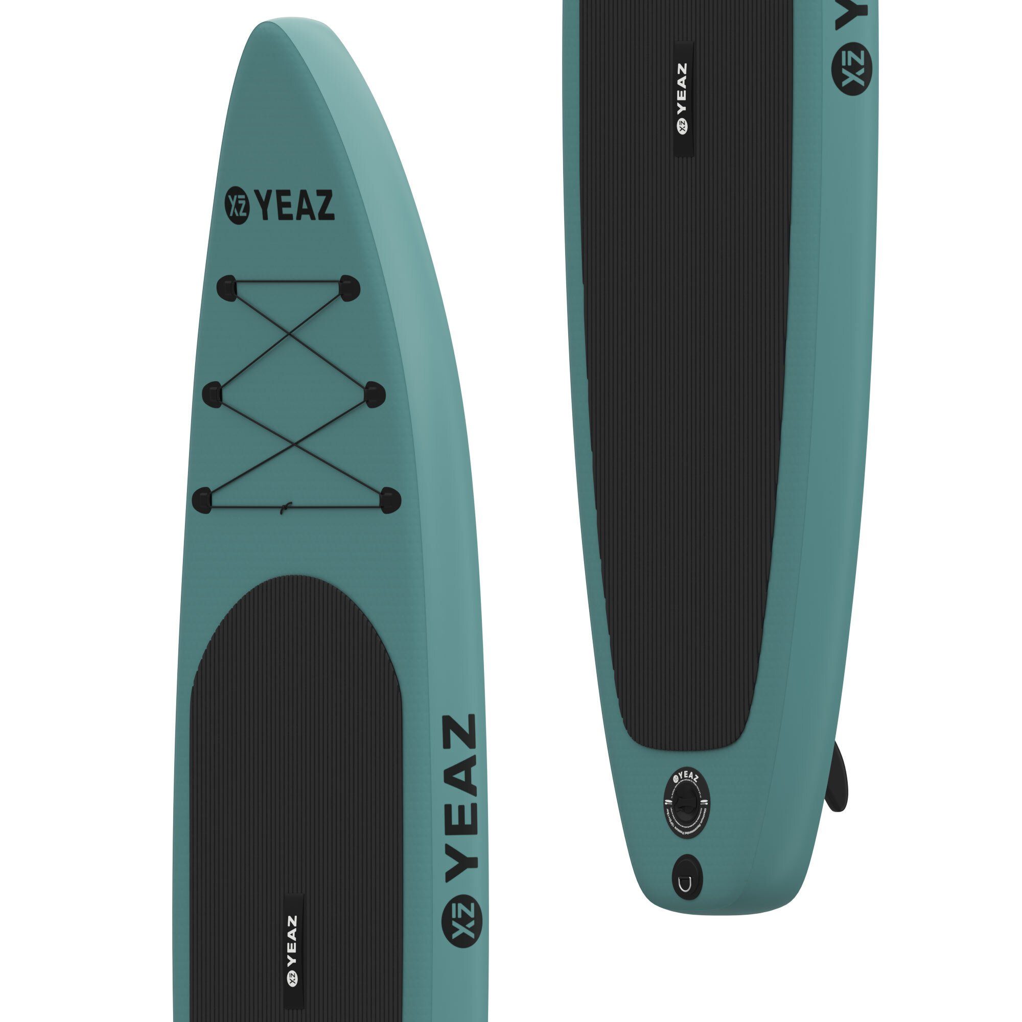 YEAZ Inflatable SUP-Board COSTIERA - EXOTRACE - SET SUP Board und Kit, Inflatable SUP Board, (Set), inkl. Zubehör wie Paddel, Handpumpe und Rucksack