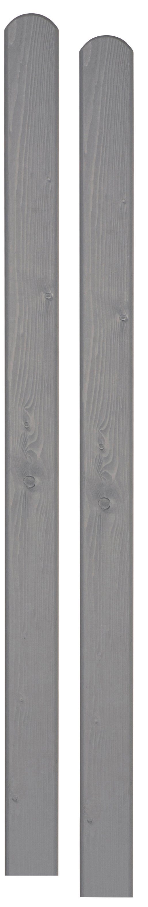 BM Massivholz Zaunpfosten, (Set, 2 Stück), Fichte, 9x9x150 cm