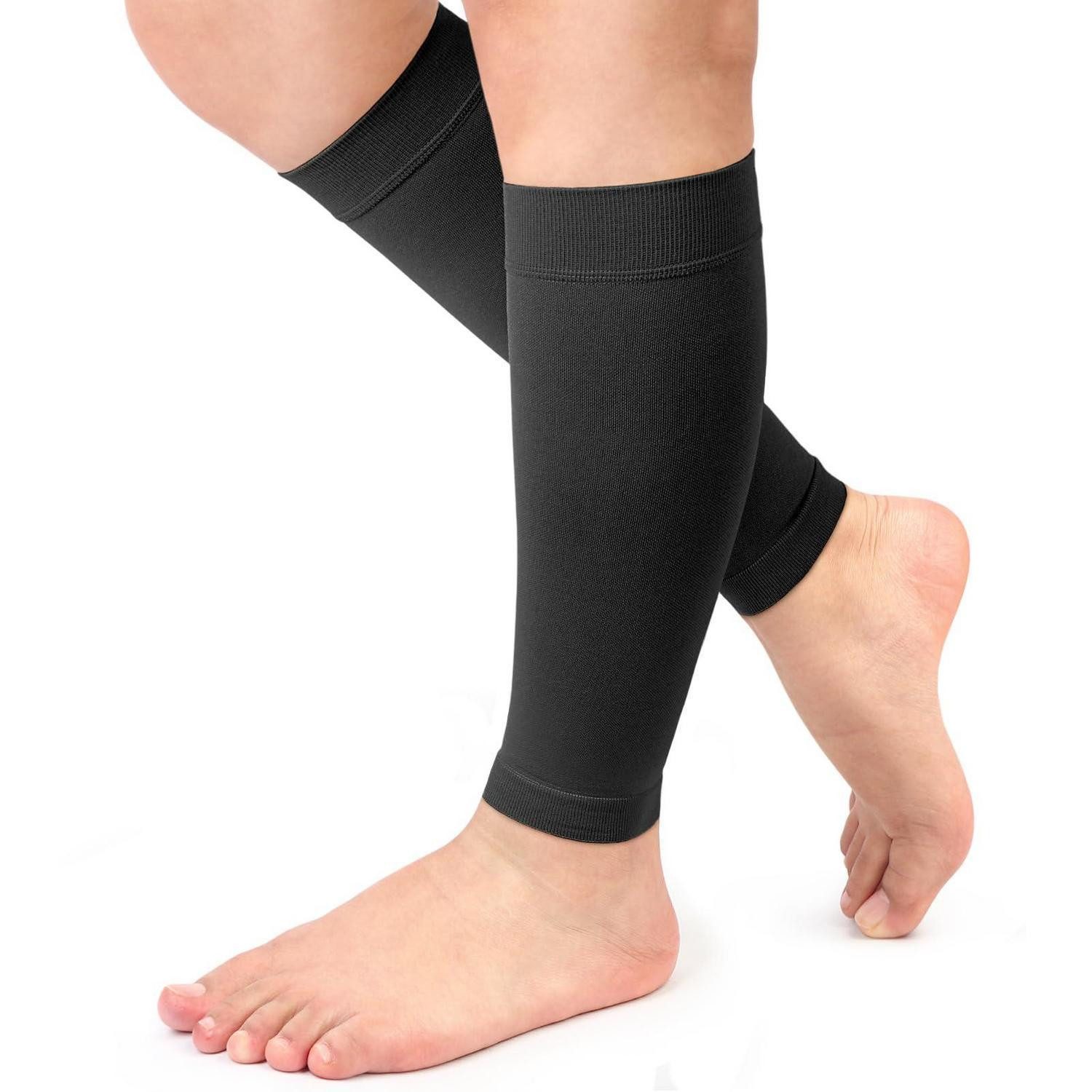 LuxusKollektion Kompressionsstrümpfe Kompressionsstrümpfe Klasse 2 Footless Schwarz S