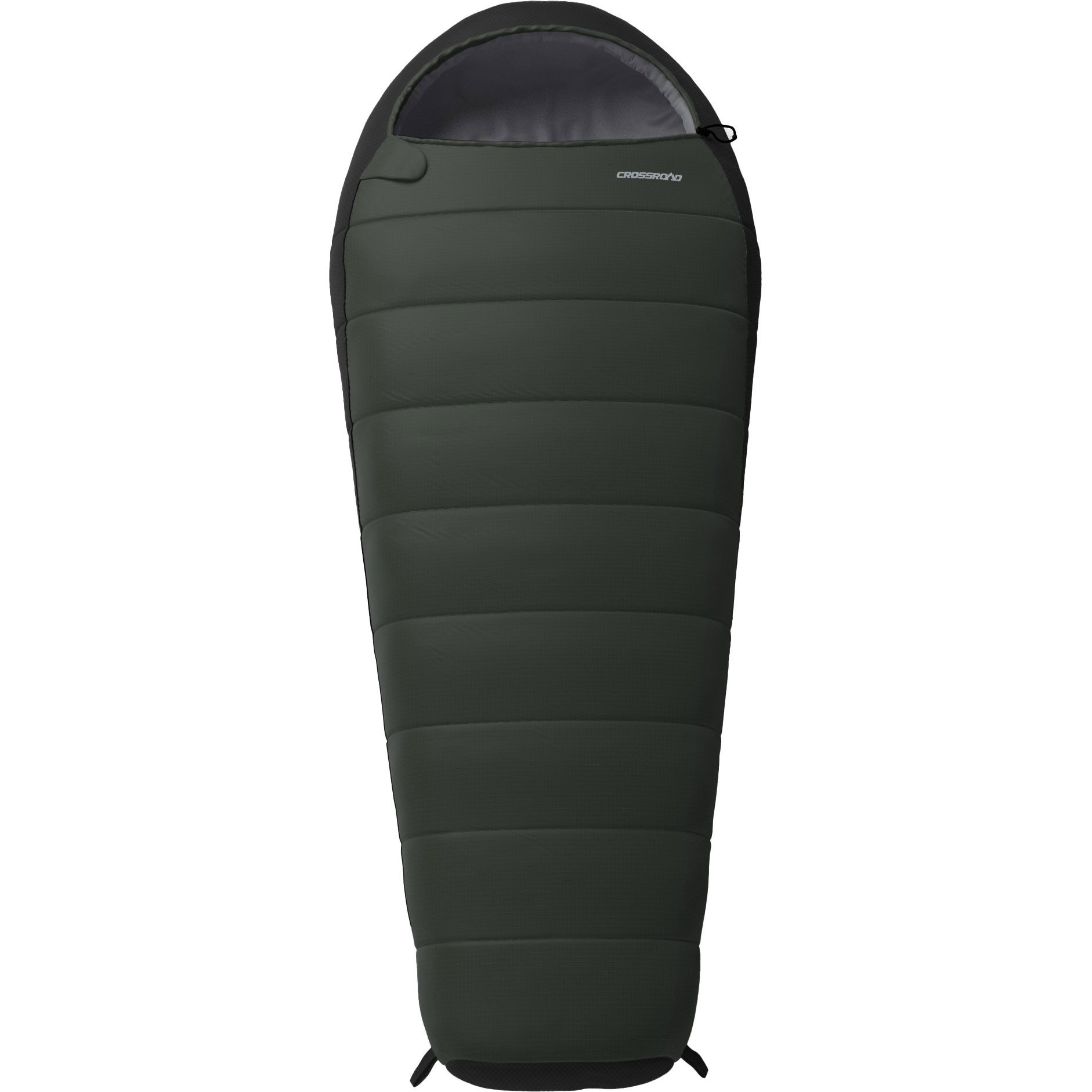 Crossroad Mumienschlafsack Crossroad XXL Camping Schlafsack Manam 210cm x 90cm dunkelgrün