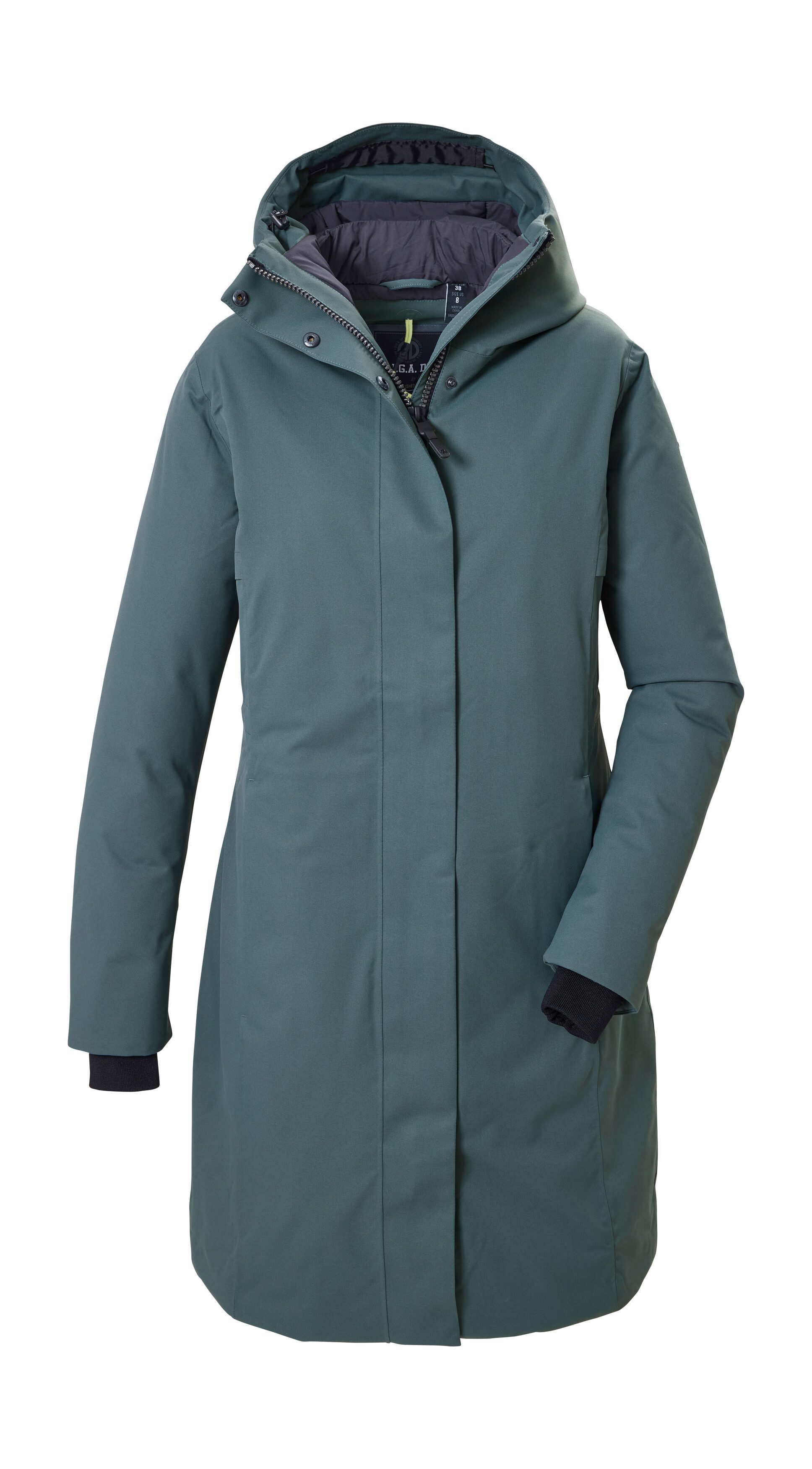 G.I.G.A. DX by killtec Parka GW 66 WMN PRK Wind- und wasserdichter Damenparka mit verstellbarer Kapuze