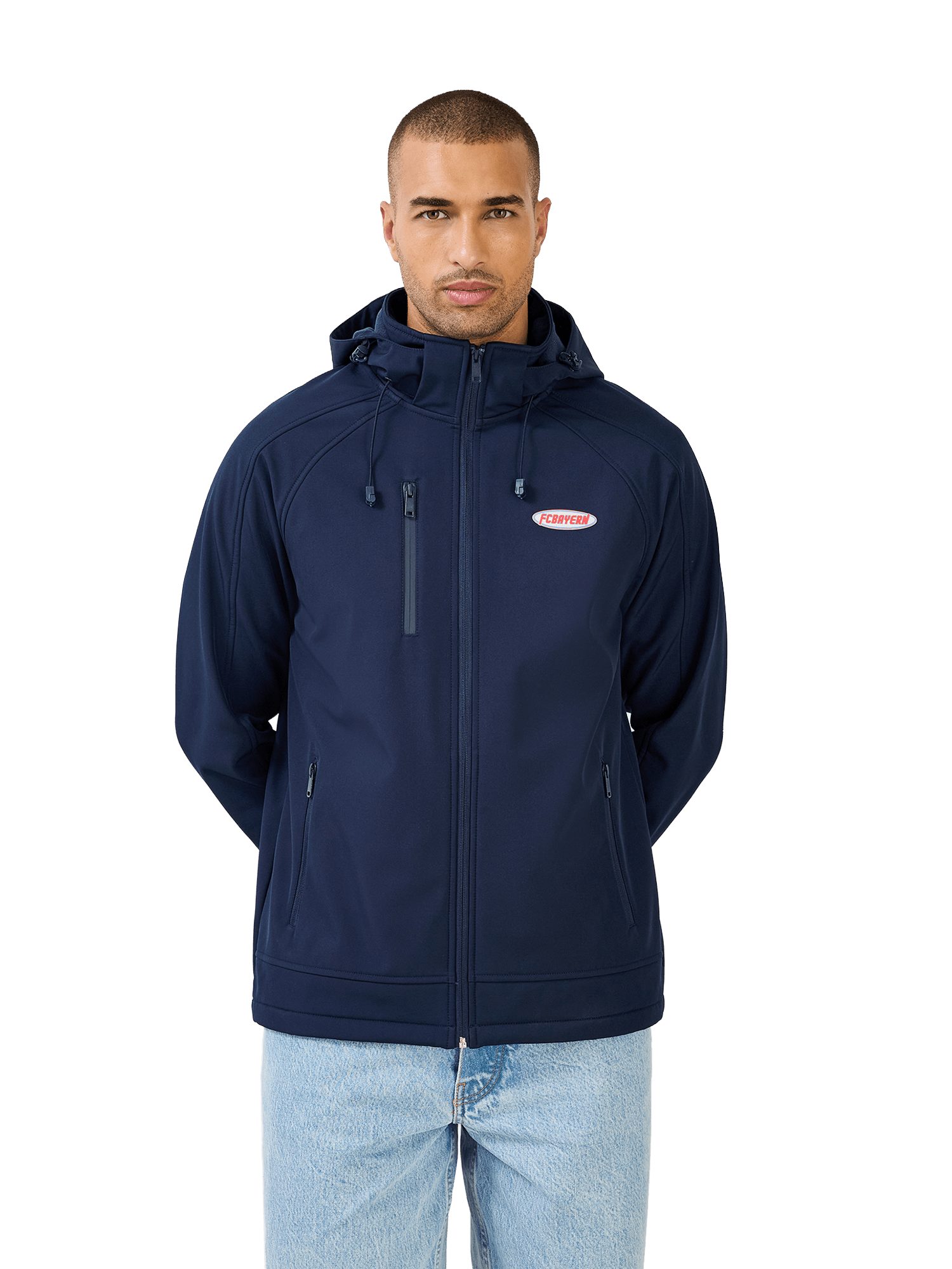 FC Bayern München Windbreaker FC Bayern München, Softshell Jacke Season, Herren, Navy