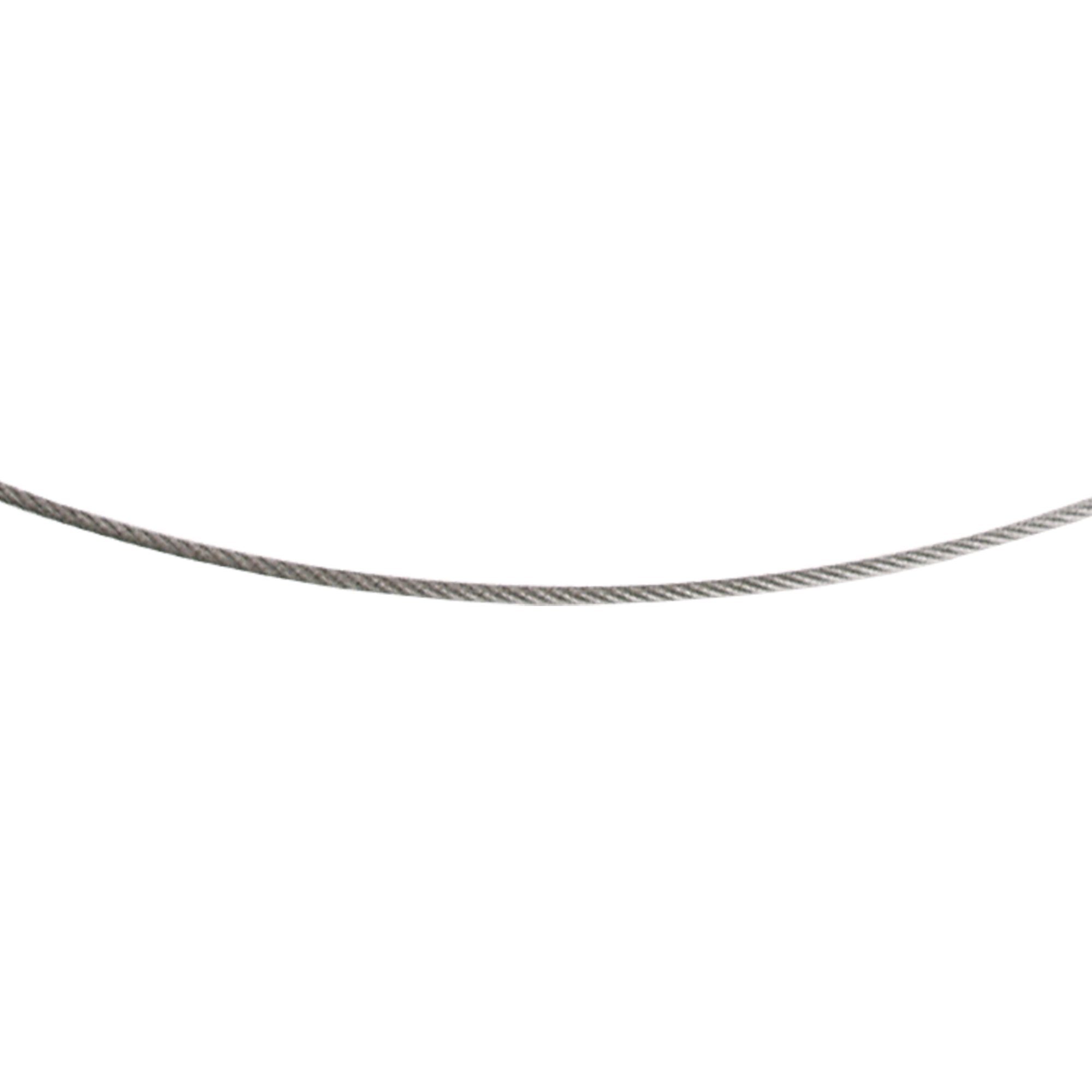 Ernstes Design Edelstahlkette Drahtseil 1-fach Edelstahl 0,63 mm DS0.63