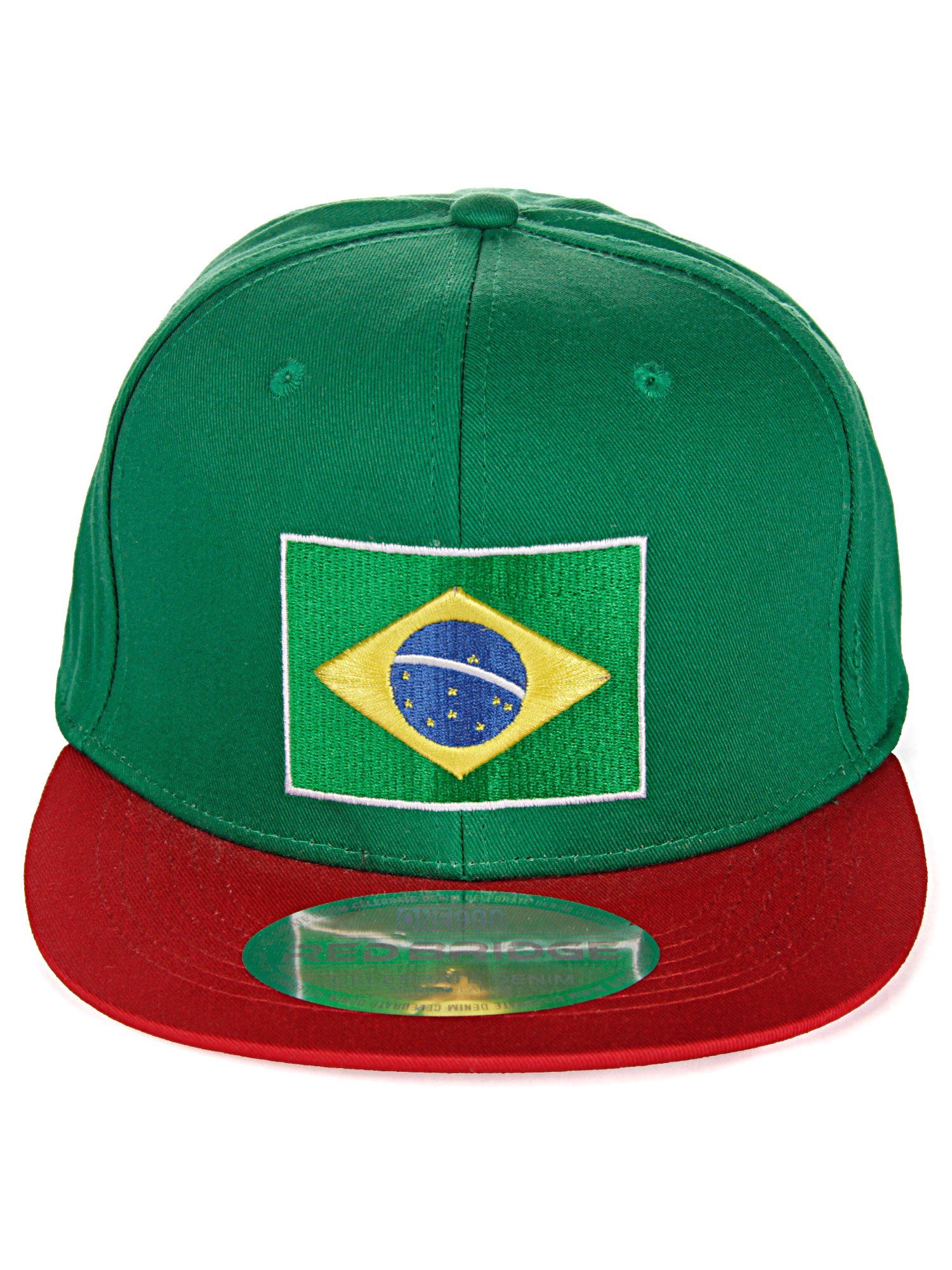 RedBridge Baseball Cap Gurham mit trendiger Brasilien-Stickerei grün