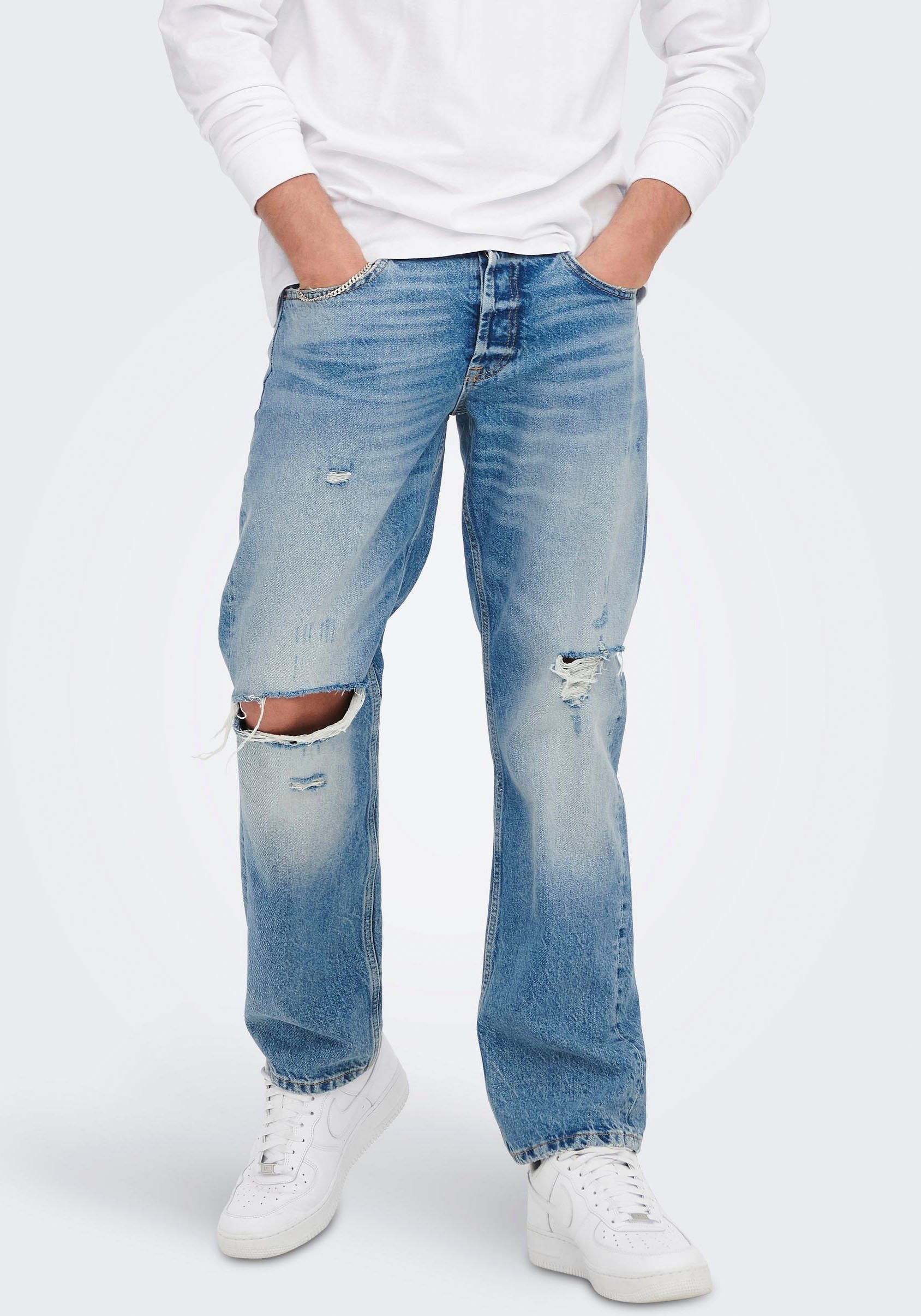 ONLY & SONS Loose-fit-Jeans ONSEDGE LOOSE günstig online kaufen