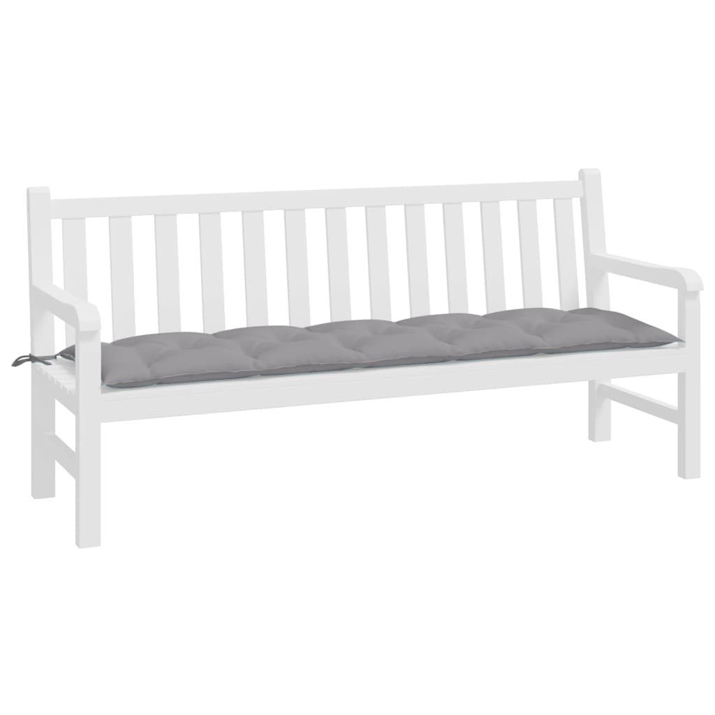 vidaXL Sitzauflage Gartenbank-Auflage Grau 180x50x7 cm günstig online kaufen