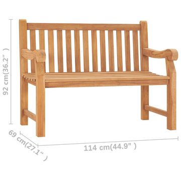 vidaXL Gartenbank vidaXL Gartenbank 114 cm Massivholz Teak