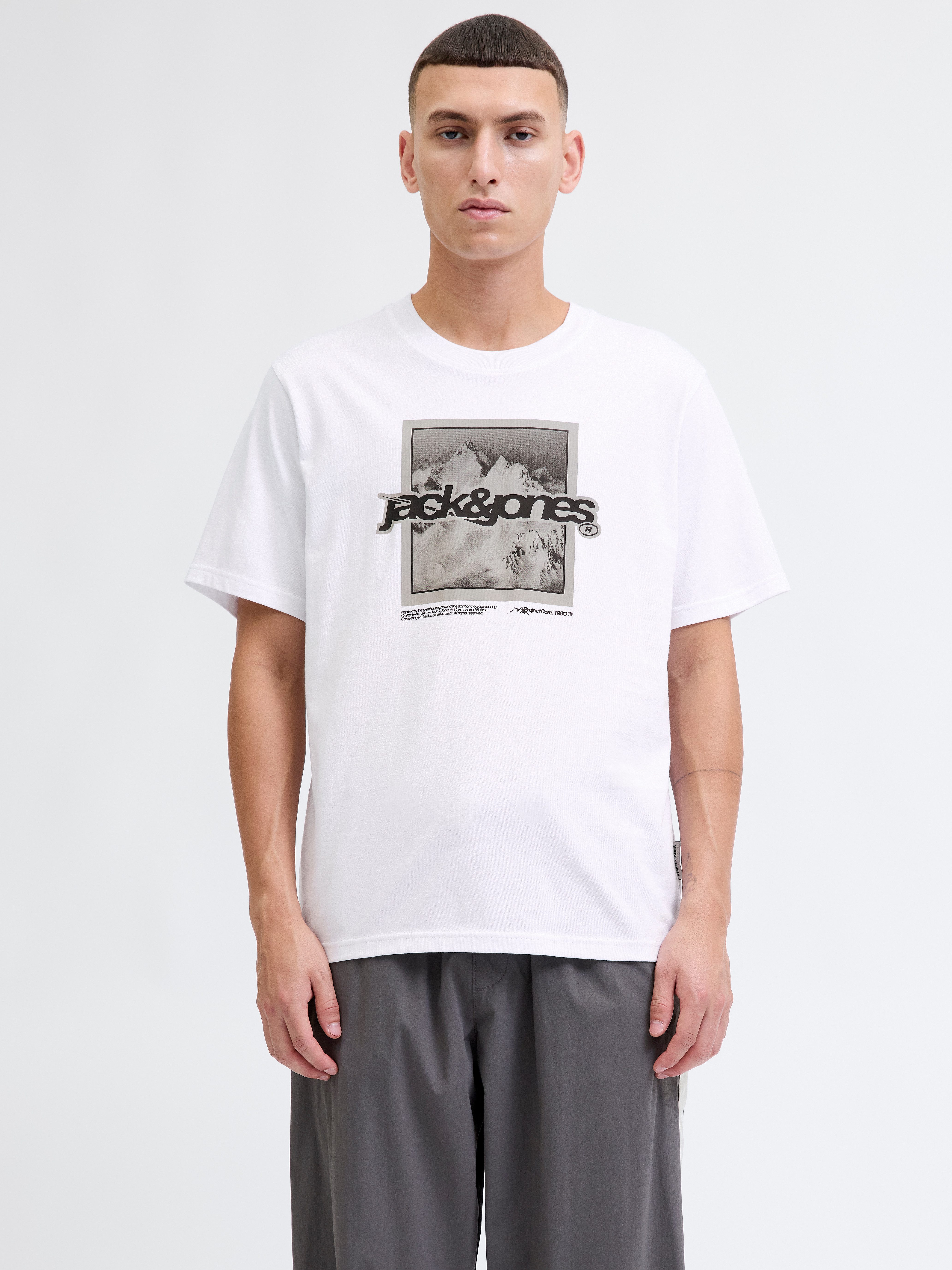 T-Shirt JCOFLARE BRAINDING TEE SS CREW NECK