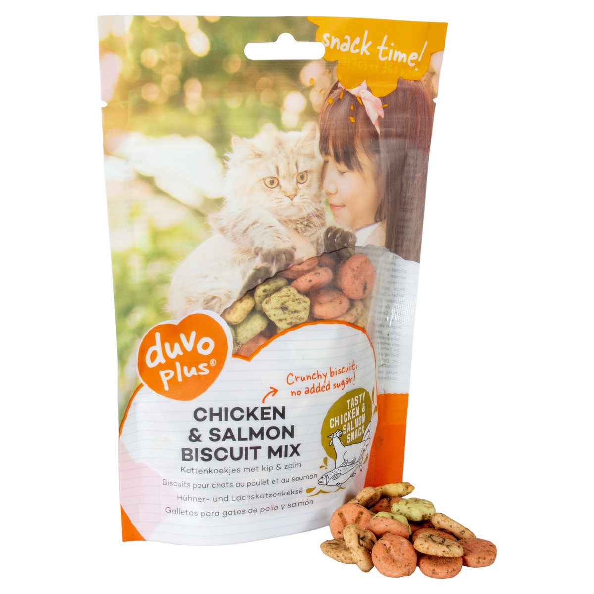 Katzensnack Chicken & Salmon Biscuits Mix 50 g