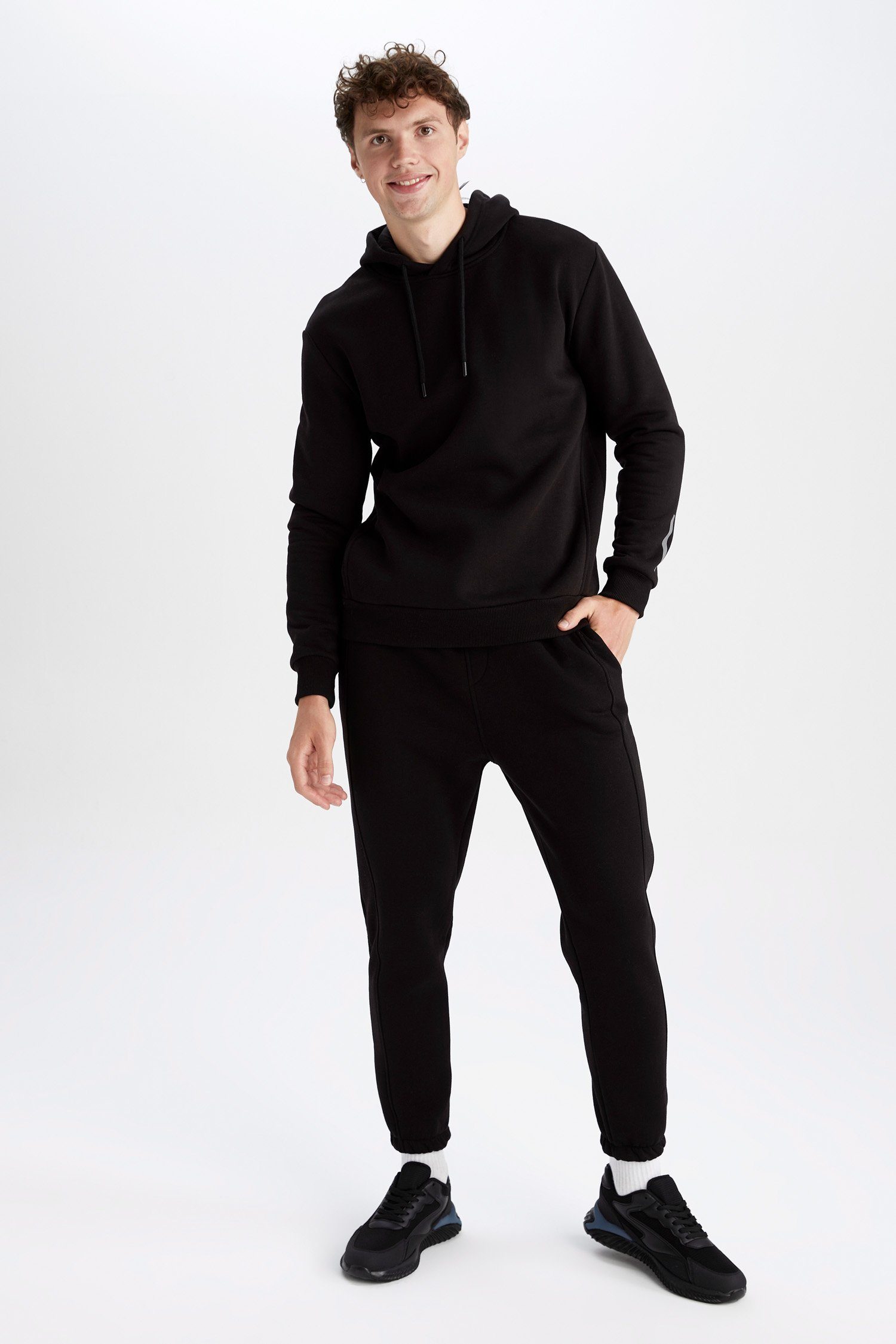 Herren FIT STANDART Kapuzensweatshirt Kapuzensweatshirt DeFacto