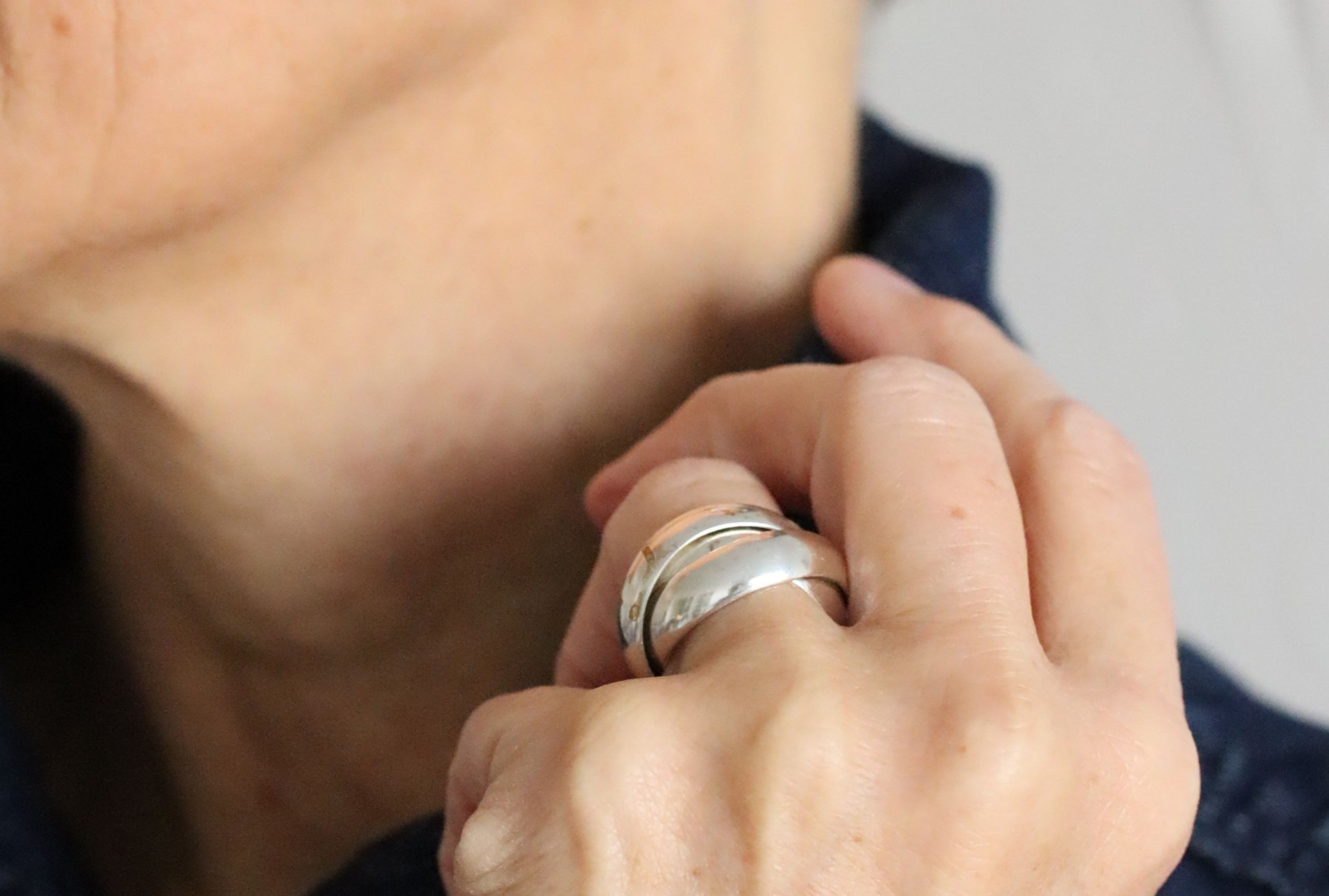 SILBERMOOS Silberring XL Verspielter Dreierring, 925 Sterling Silber