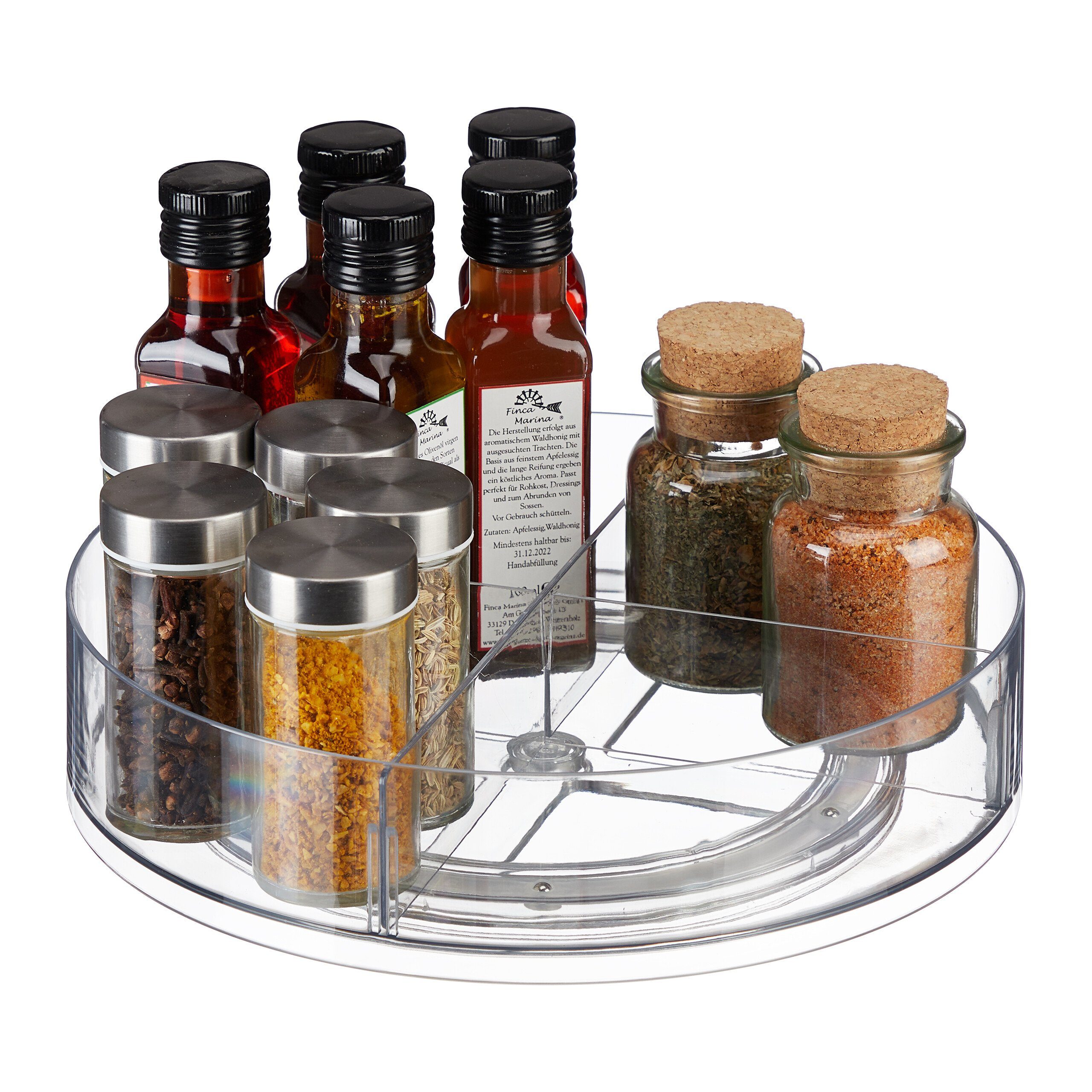 relaxdays Gewürzkarussell Drehteller für Kühlschrank günstig online kaufen
