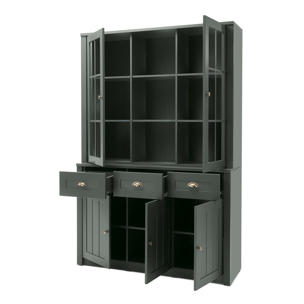 Lomadox Buffet ATHEN-61 Buffetschrank Schrankvitrine Küchenbuffet Landhaus günstig online kaufen