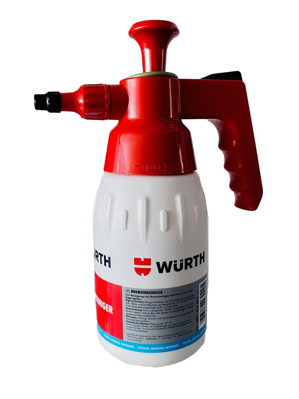 Würth Sprühflasche Nachfüllbare Pumpsprühflasche Очиститель тормозов Würth 1 l unbefüllt, (1-tlg)