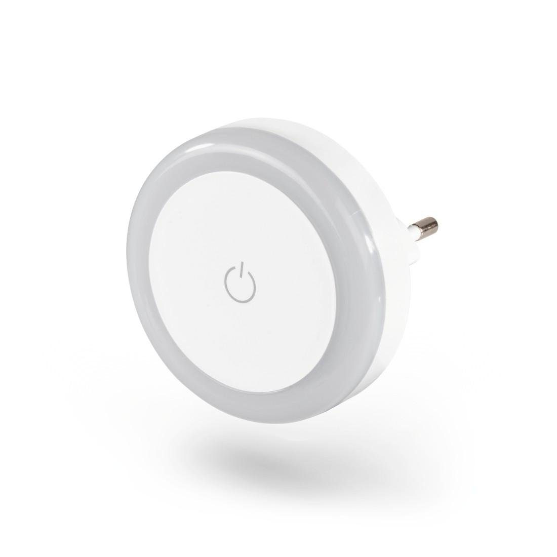 Hama LED Nachtlicht Nachtlicht für Stecksode mit Touch Sensor, warmweiß, energiesparend, Nachtlichtfunktion, LED fest integriert, Warmweiß, Für Kinder, Babys und Erwachsene