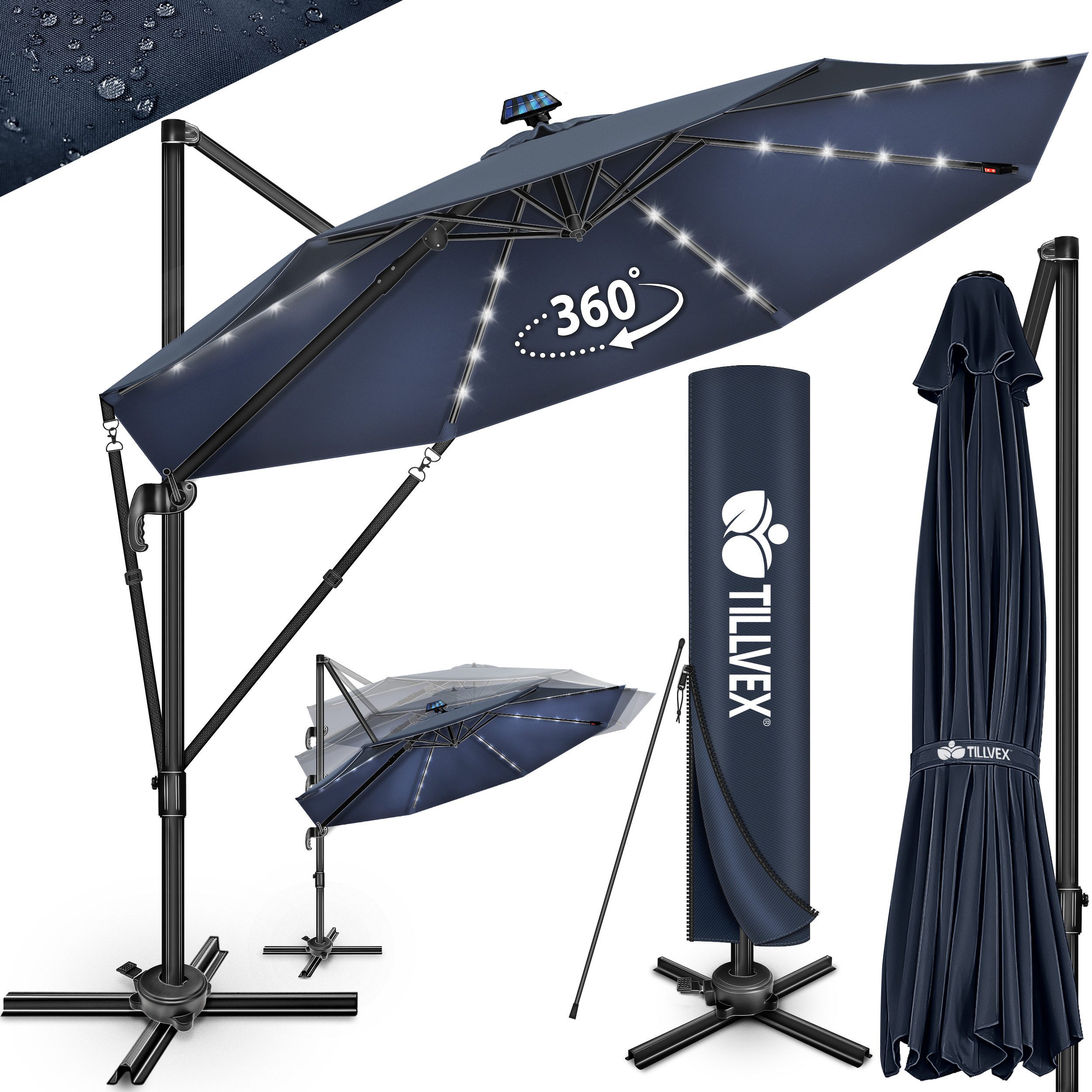 tillvex Sonnenschirm tillvex® Premium Alu Sonnenschirm günstig online kaufen