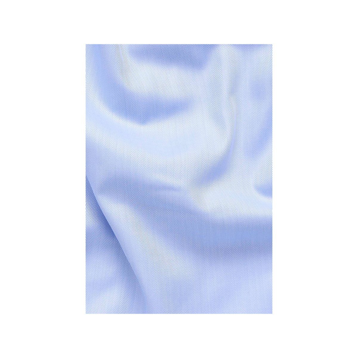 (1-tlg) mittel-blau Langarmhemd Eterna