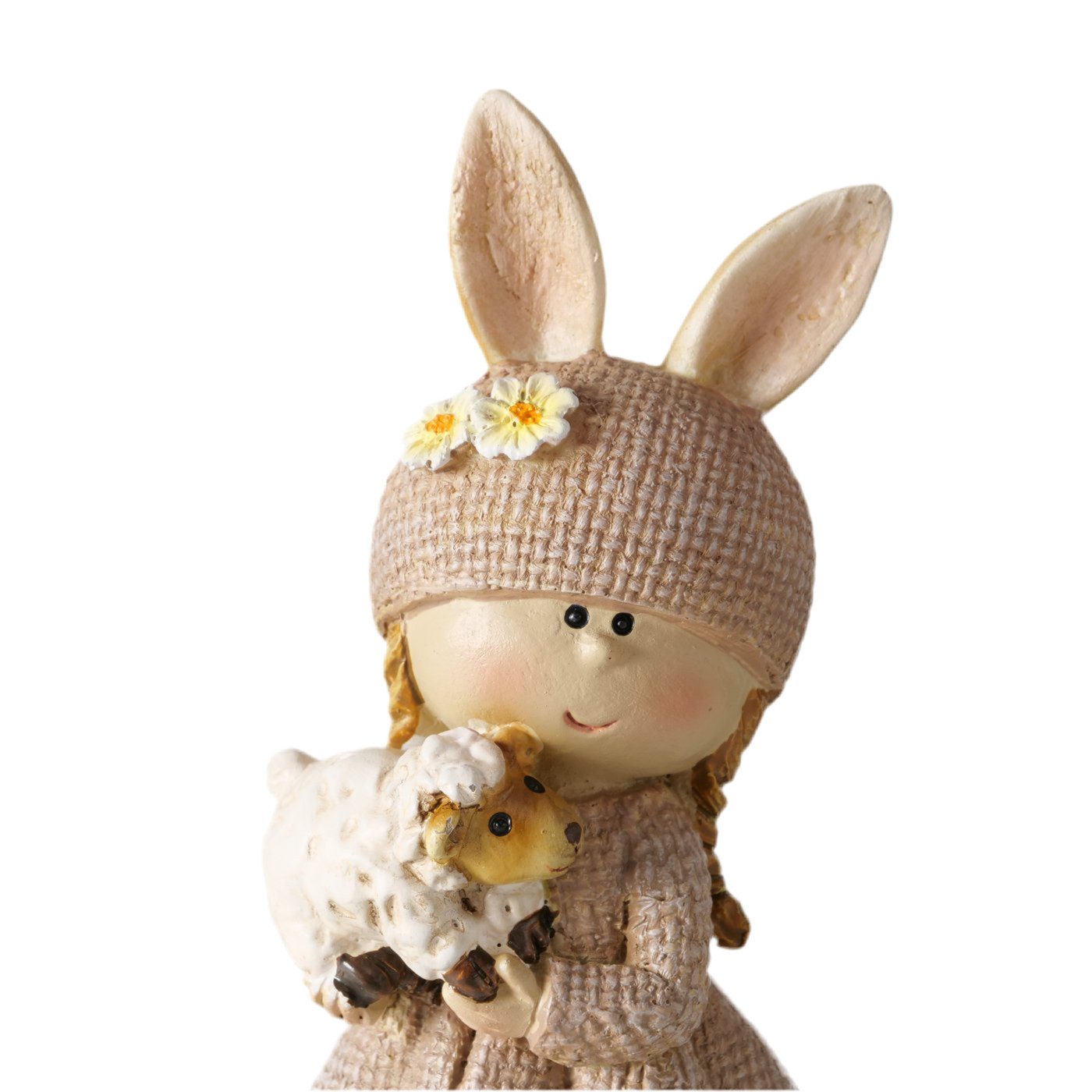 MF Dekofigur Dekofigur Set Livia Mädchen mit Hase und Schaf 2er Set 12cm (2 St) – Bild 3 von 5