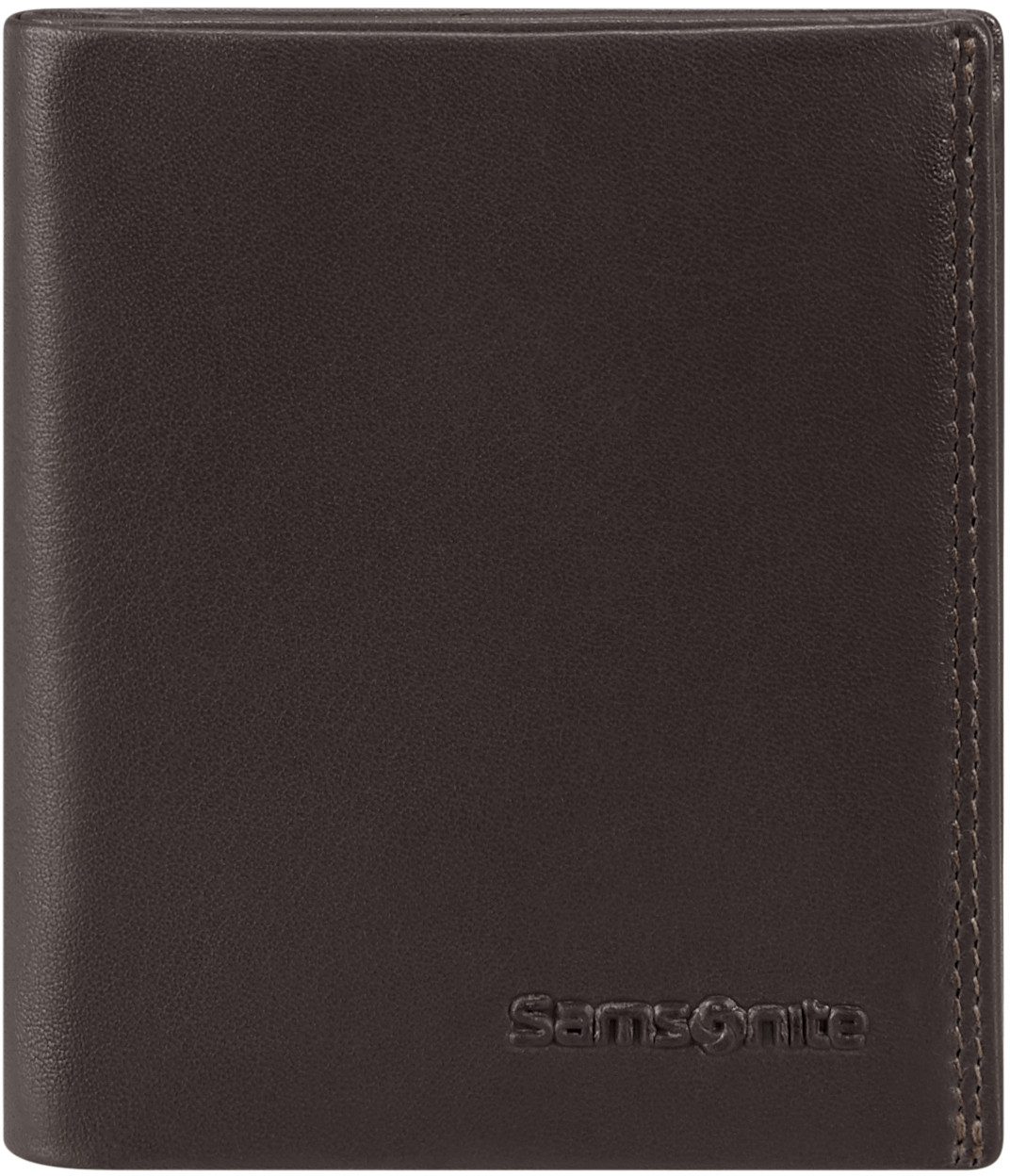 Samsonite Geldbörse ATTACK 2 SLG WAL S, Leder, braun (ebony), 3 Kartenfächer, kompakt, leicht