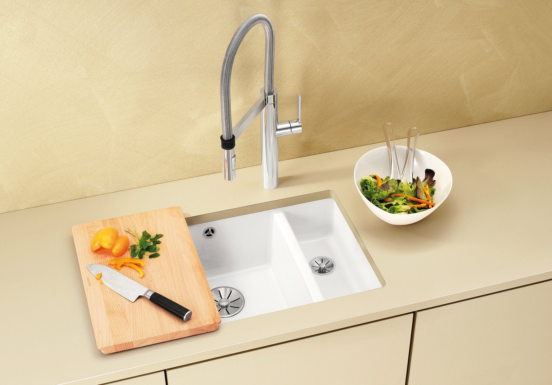 Blanco Küchenspüle SUBLINE 350/150-U, eckig, 46/57 cm, (1 St), erhältlich in mehreren Farben