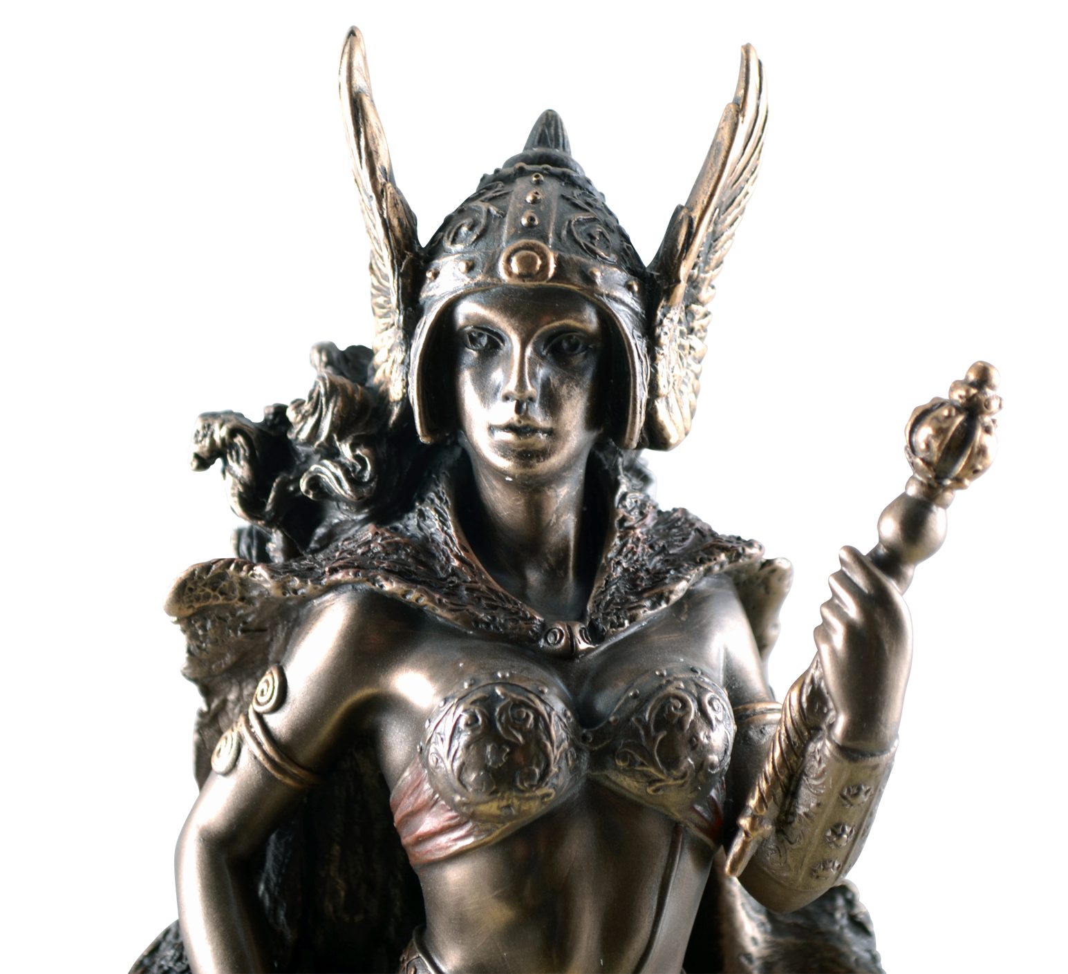Vogler direct Gmbh Dekofigur Frigga, bronziert by Göttin Frau von Nordische Odins, Veronese, Hand
