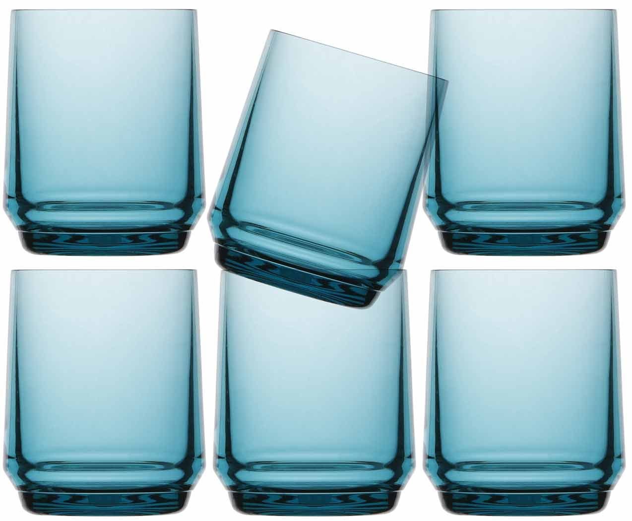 Marine Business Longdrinkglas Wasserglas Set 6 Stück, unzerbrechlich - Bahamas Turquoise, Ecozen