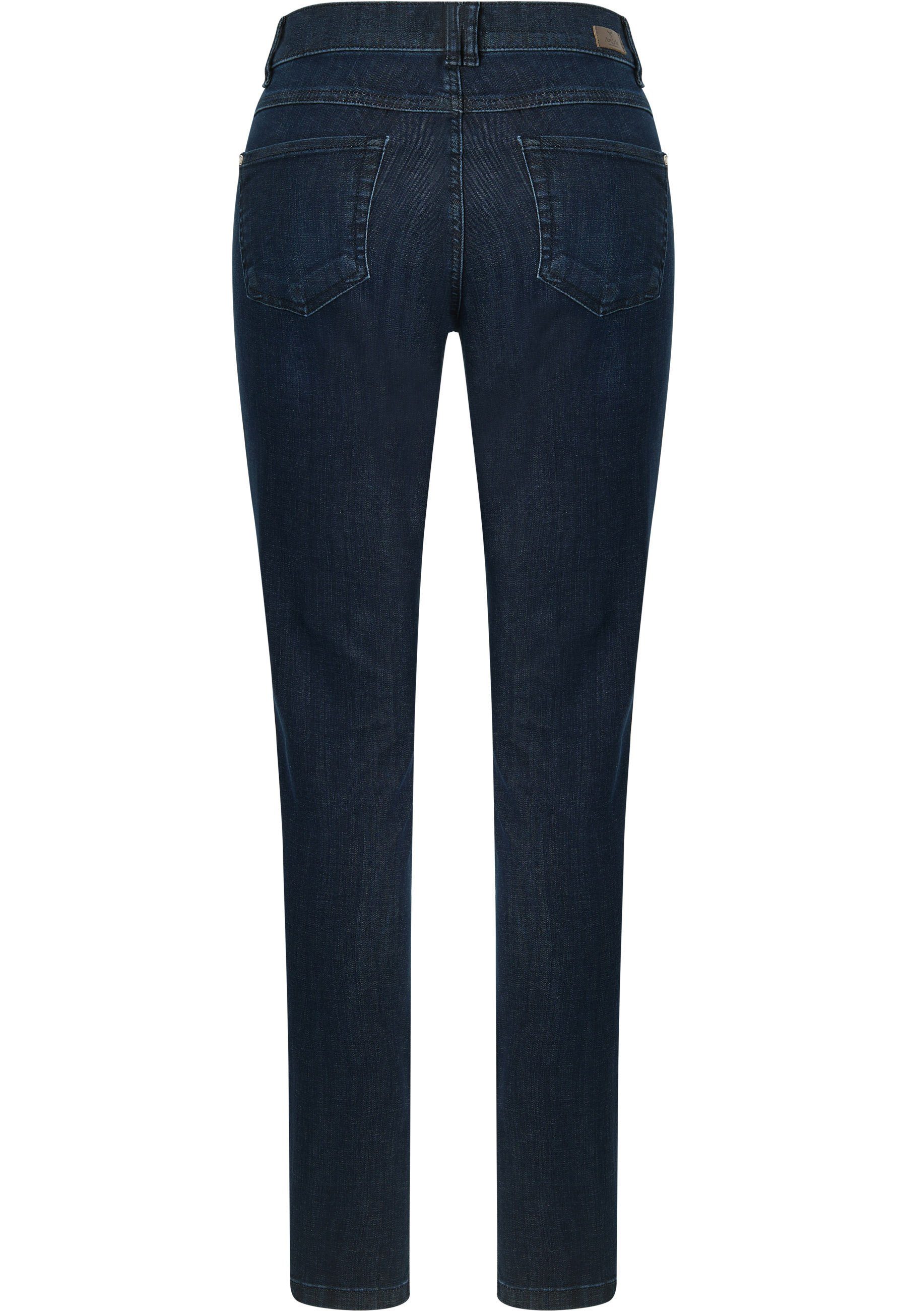 ANGELS Slim-fit-Jeans authentischem Jeans Skinny indigo Button Denim mit