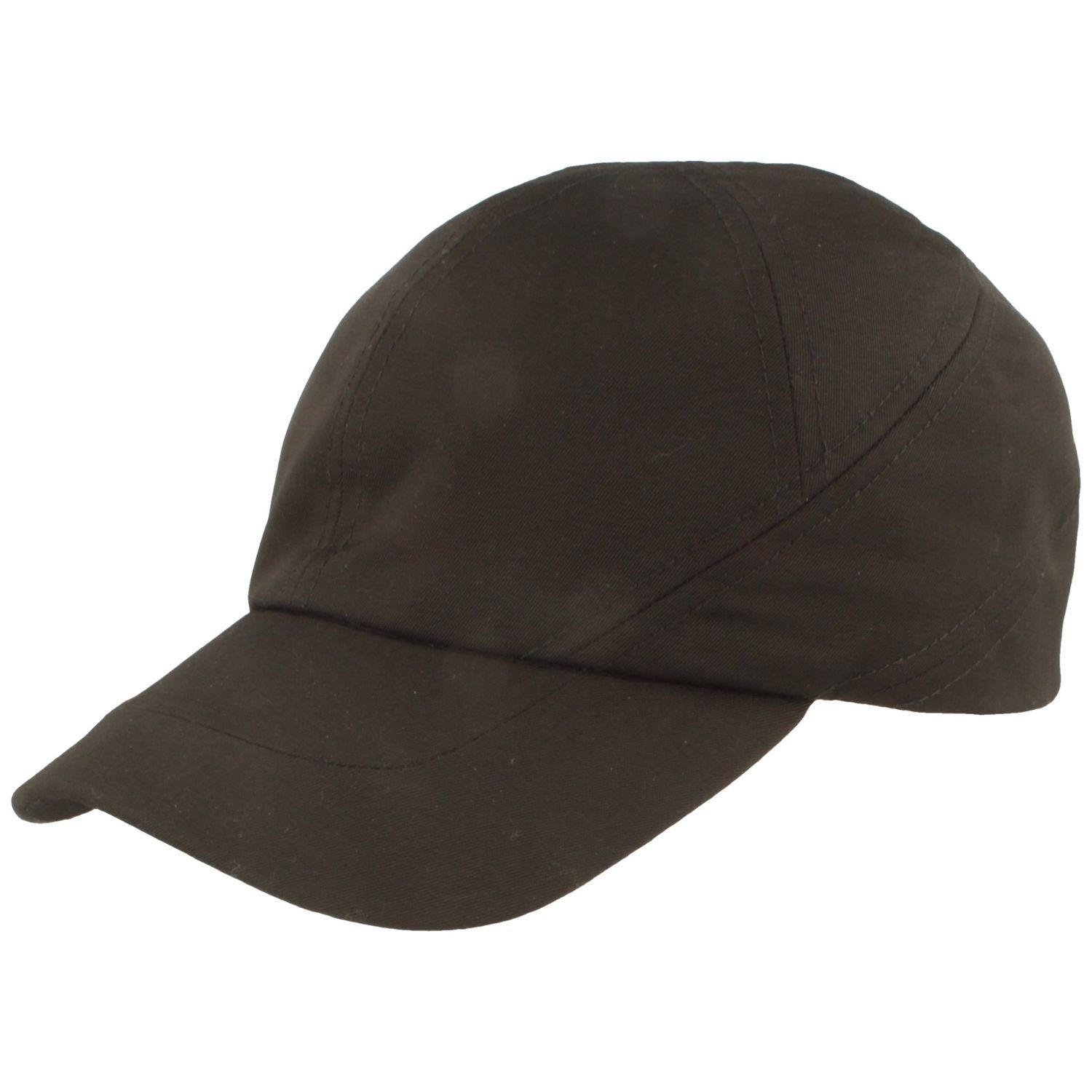 Breiter Baseball Cap Sommer-Cap uni mit UV-Schutz 50 500 schwarz | Baseball Caps