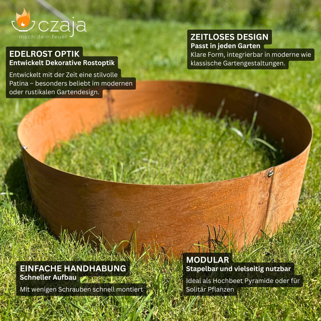 Czaja Pflanzkübel Pflanzring Ø 100 cm Edelrost - Hochbeet Pflanzgefäß Pflan günstig online kaufen