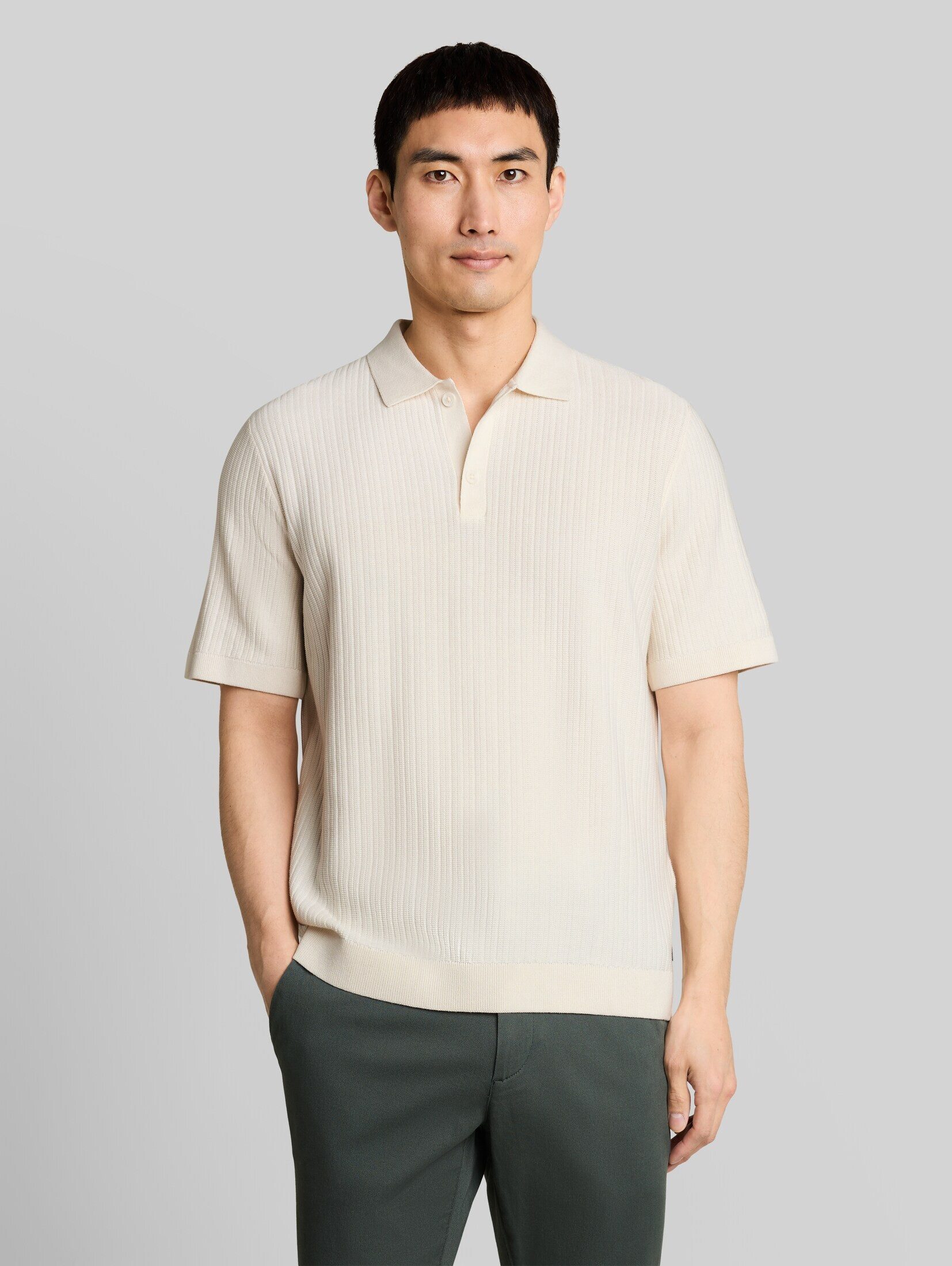 TOM TAILOR T-Shirt Pullover & Strickjacken (im Einserpack) Strick-Poloshirt aus Baumwolle