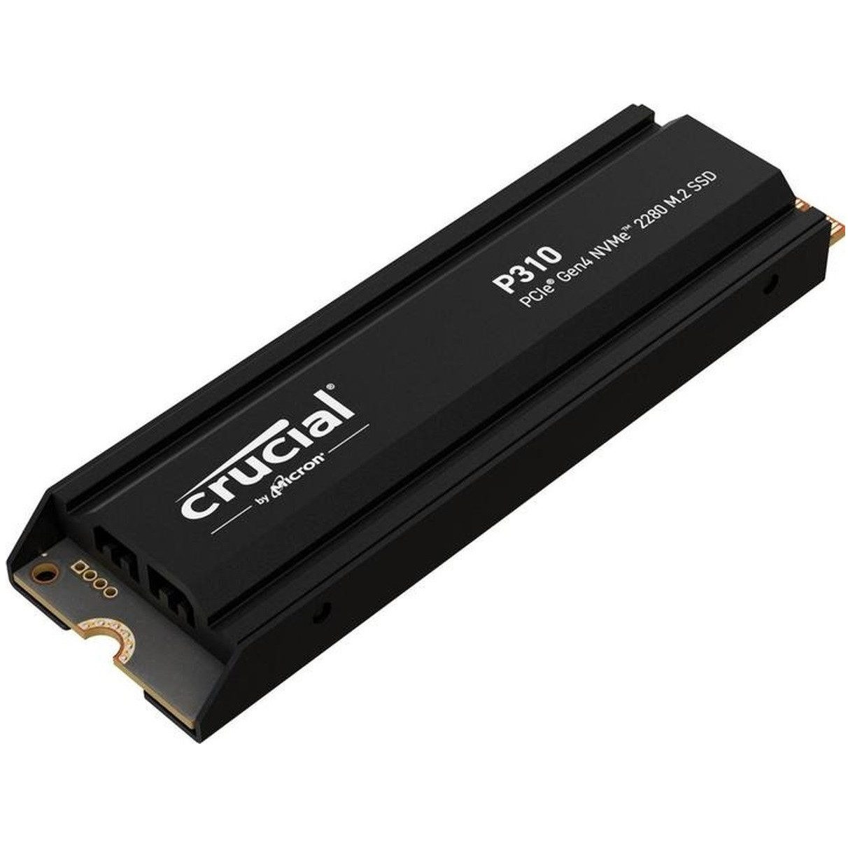 Crucial P310 1TB NVMe SSD PC PS5 Kühlkörper Gen4 1000GB interne SSD (1 TB) M.2" 7100 MB/S Lesegeschwindigkeit, 6000 MB/S Schreibgeschwindigkeit, PCIe 4.0 NVMe, integrierter Kühlkörper, Micron 3D NAND