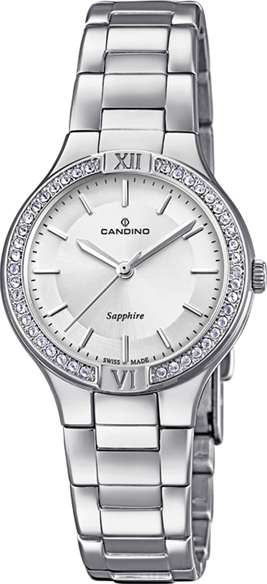 Candino Quarzuhr Candino Damen Uhr Analog C4626/1, Damen Armbanduhr rund, Edelstahlarmband silber, Fashion