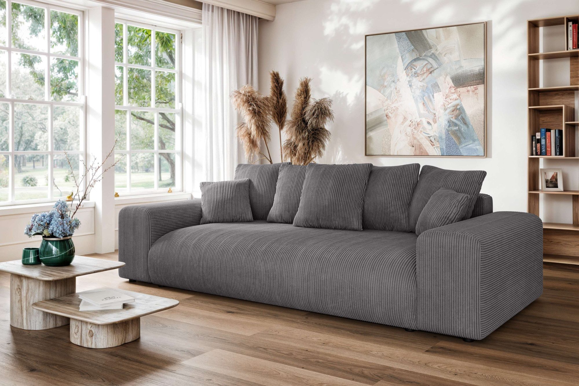 Home affaire Big-Sofa LAKESIDE 3-Sitzer Schlafsofa mit Bettkasten, Breite 2 günstig online kaufen